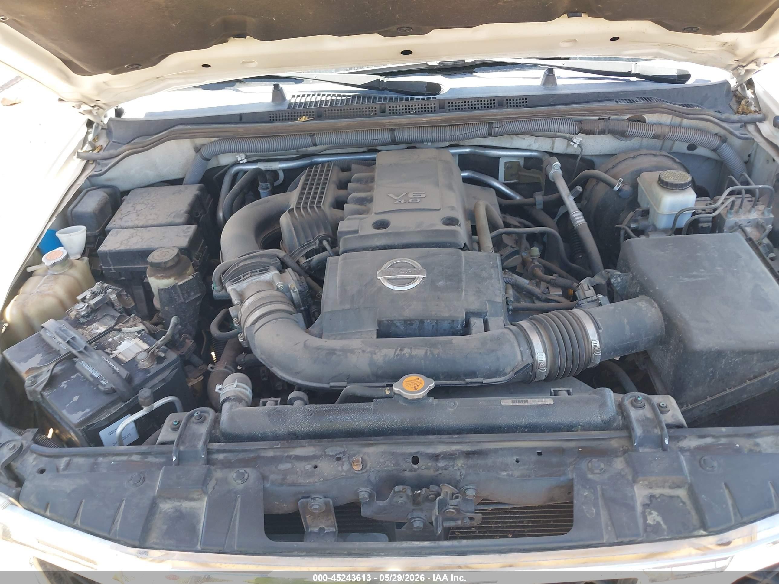 2010 Nissan Frontier Se White vin: 1N6AD0ER6AC439409