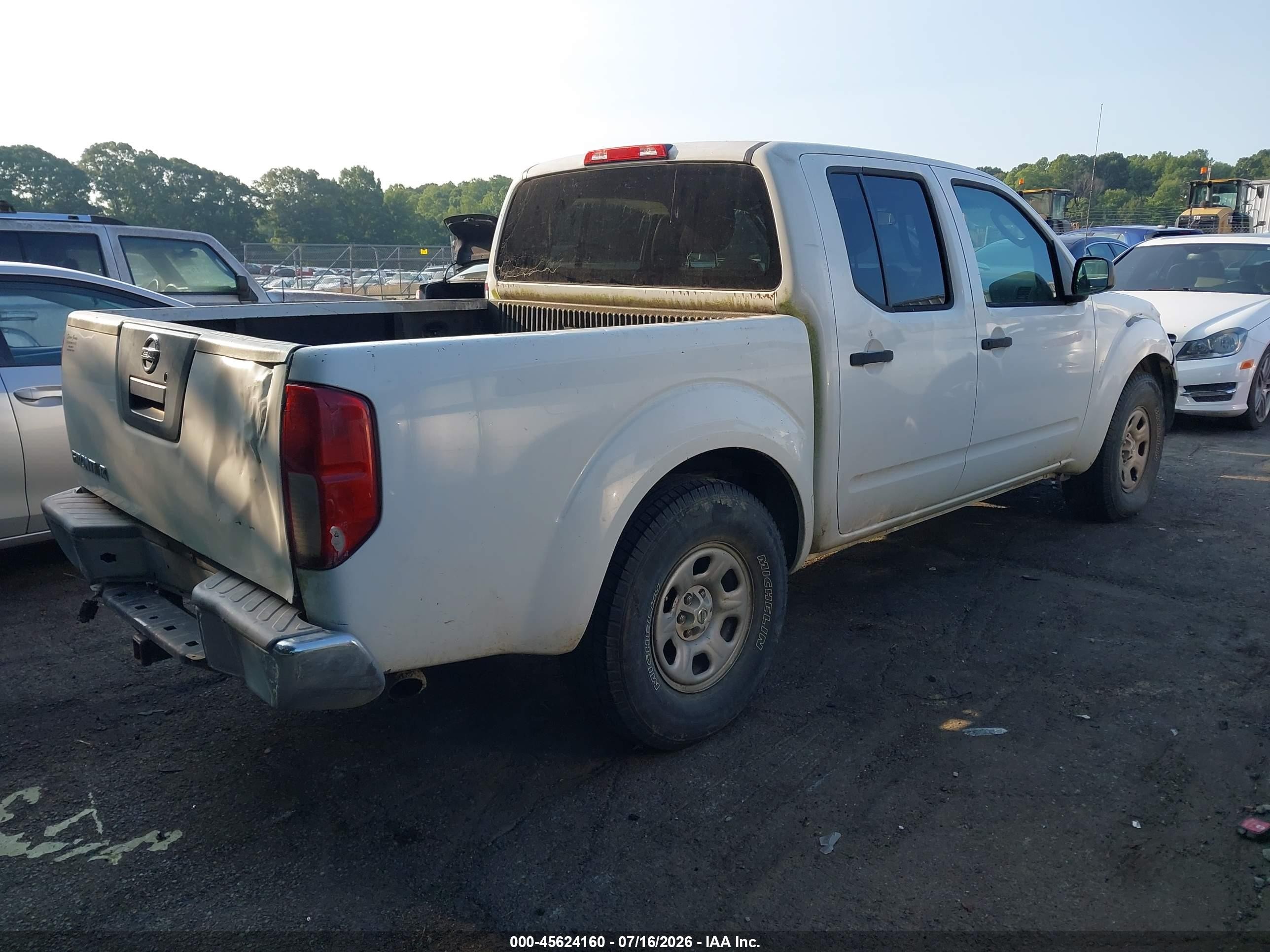 2011 Nissan Frontier S White vin: 1N6AD0ER6BC419209