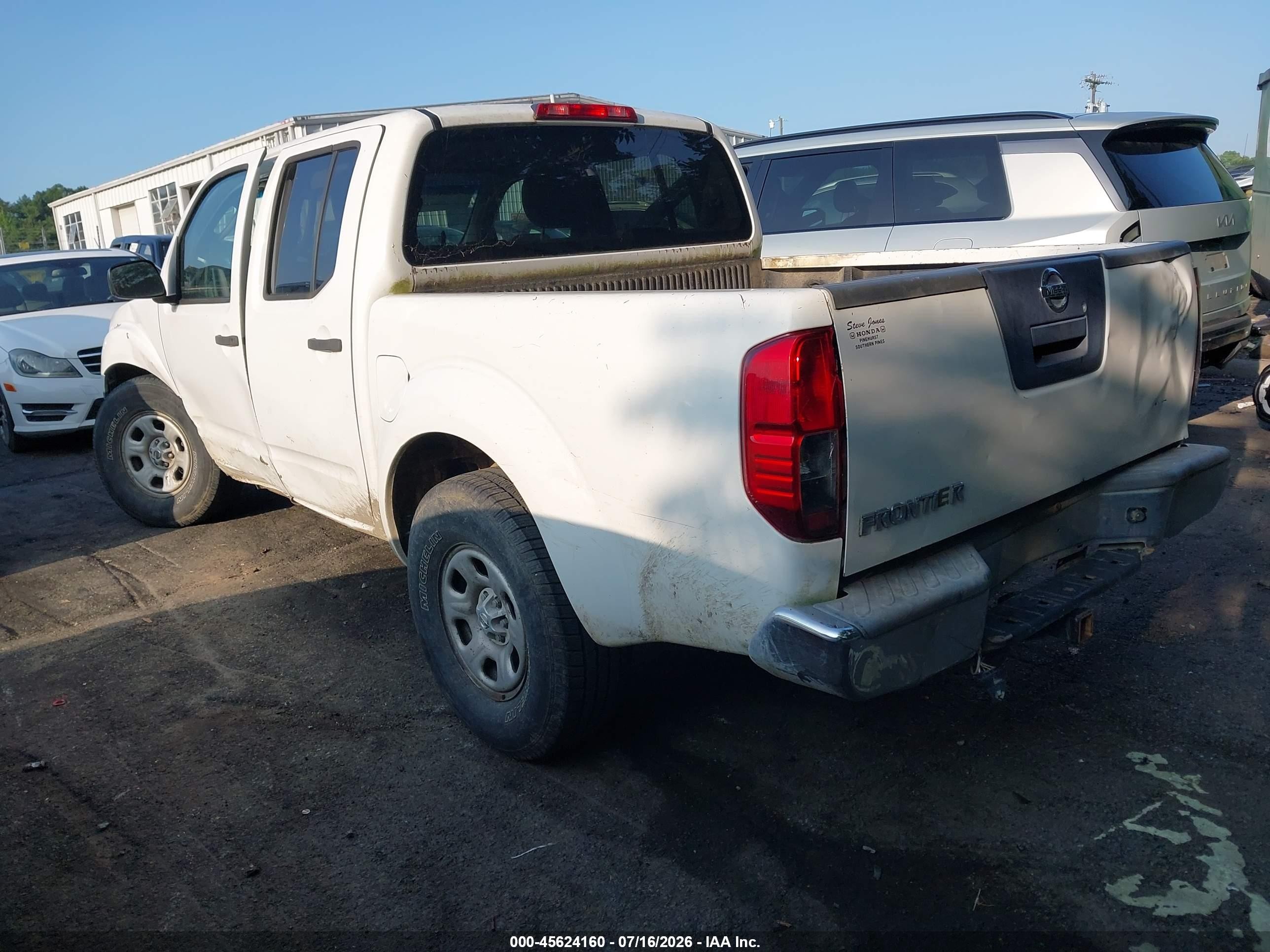 2011 Nissan Frontier S White vin: 1N6AD0ER6BC419209