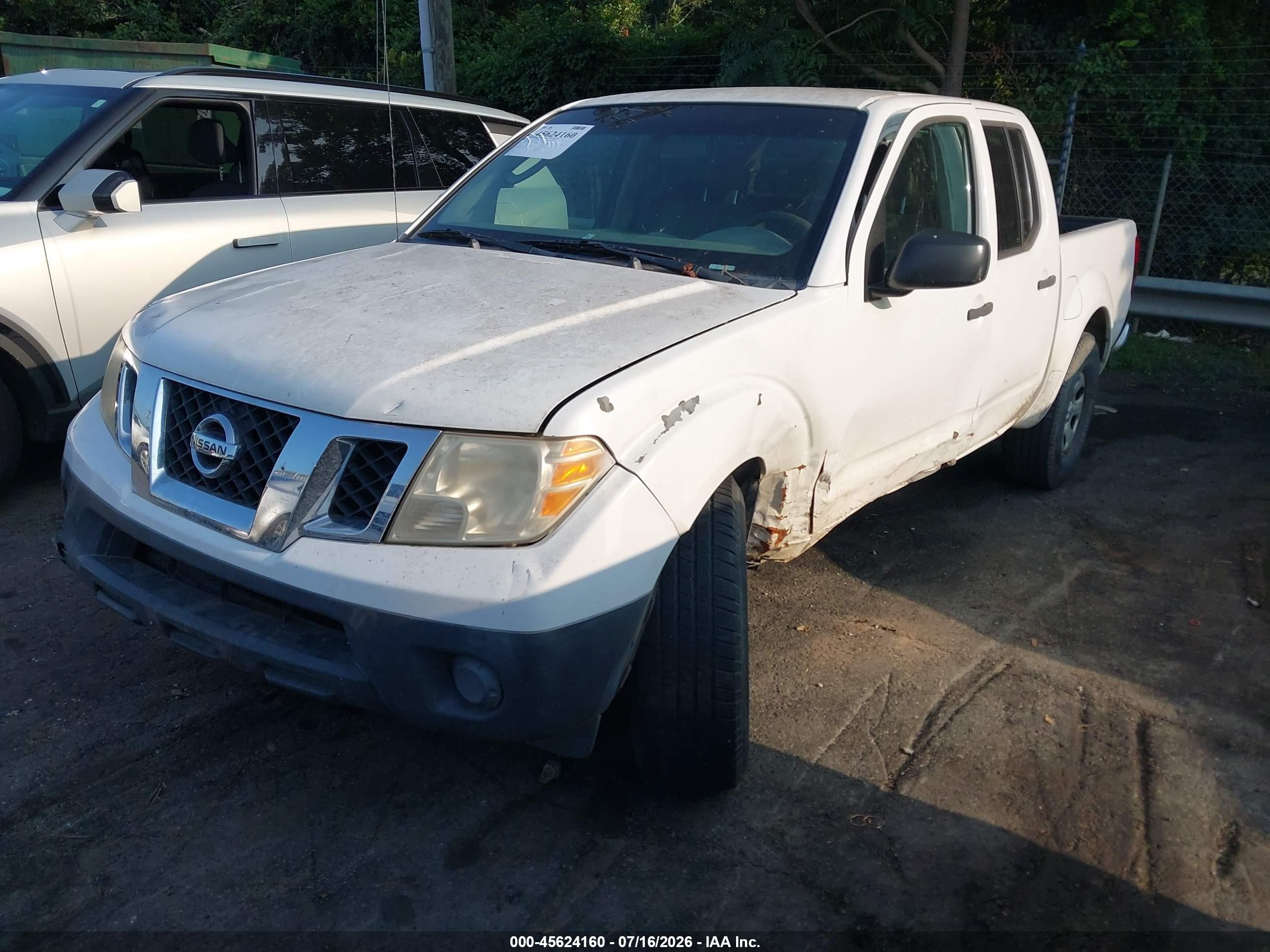 2011 Nissan Frontier S White vin: 1N6AD0ER6BC419209