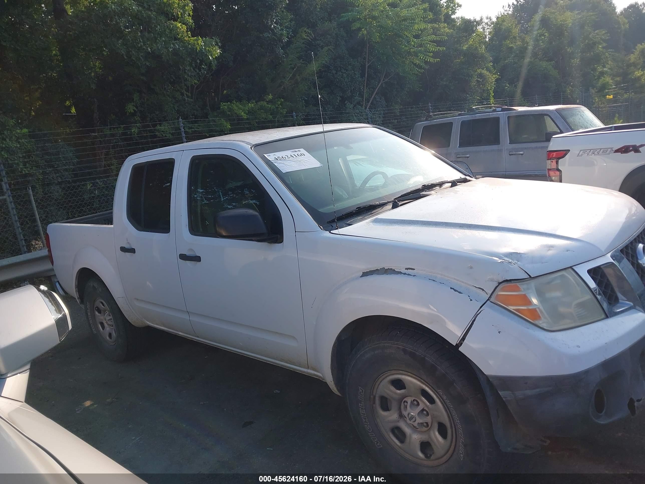 2011 Nissan Frontier S White vin: 1N6AD0ER6BC419209