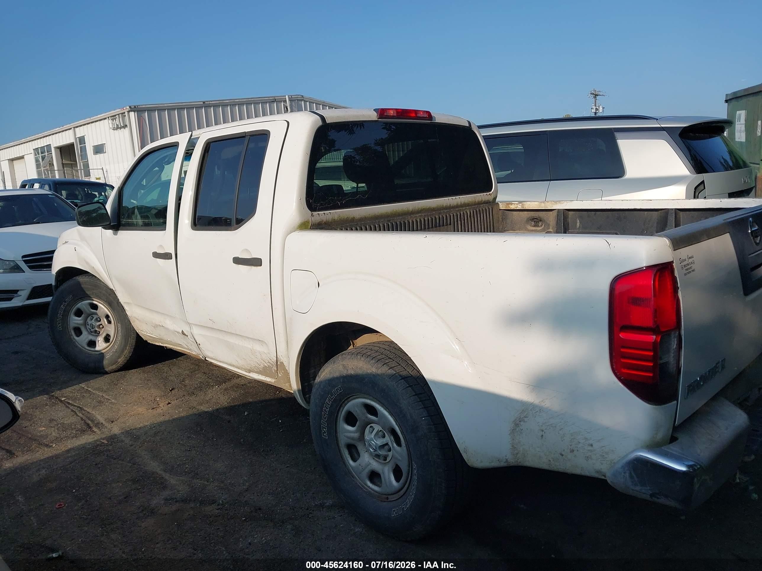 2011 Nissan Frontier S White vin: 1N6AD0ER6BC419209