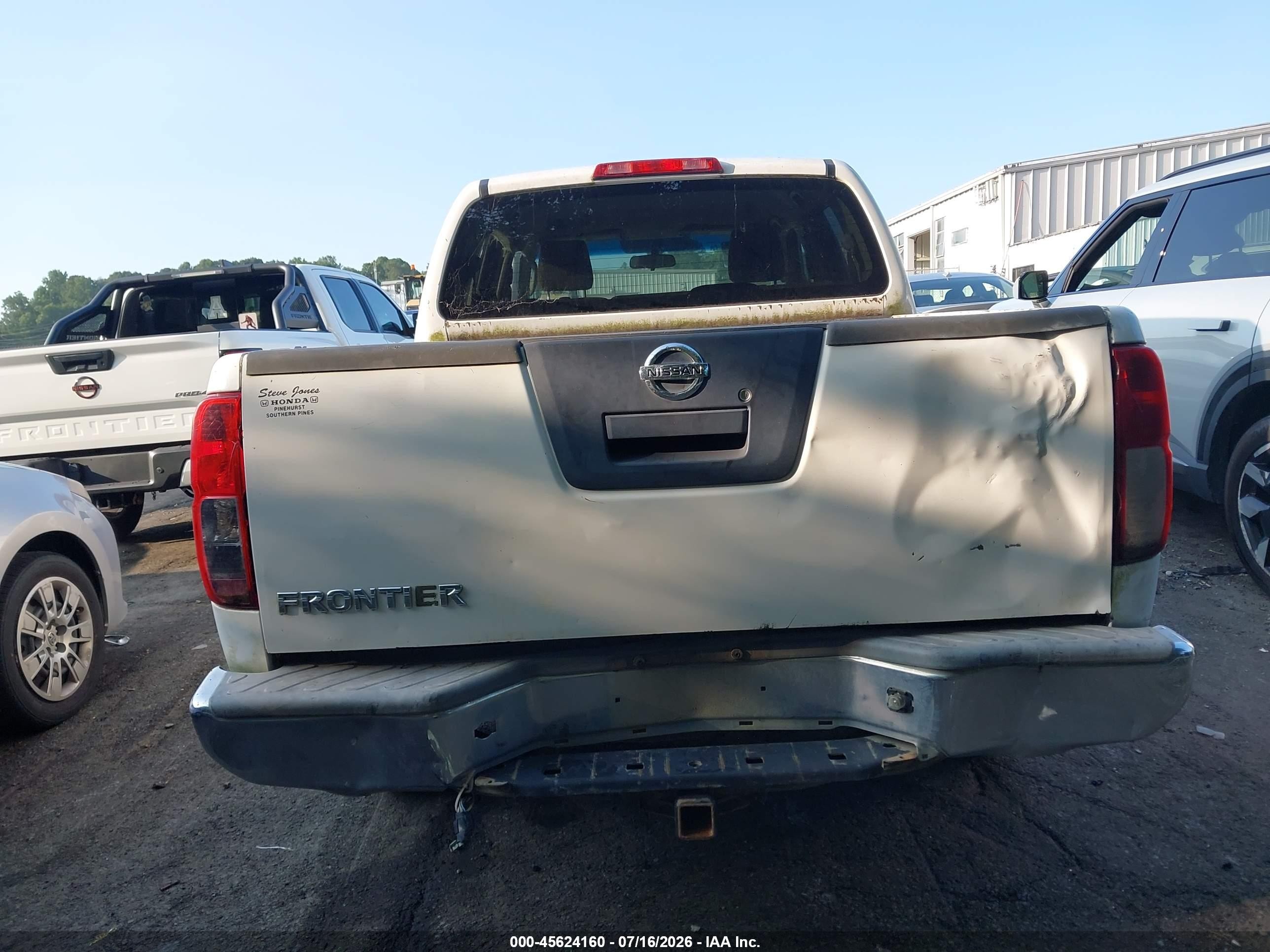 2011 Nissan Frontier S White vin: 1N6AD0ER6BC419209