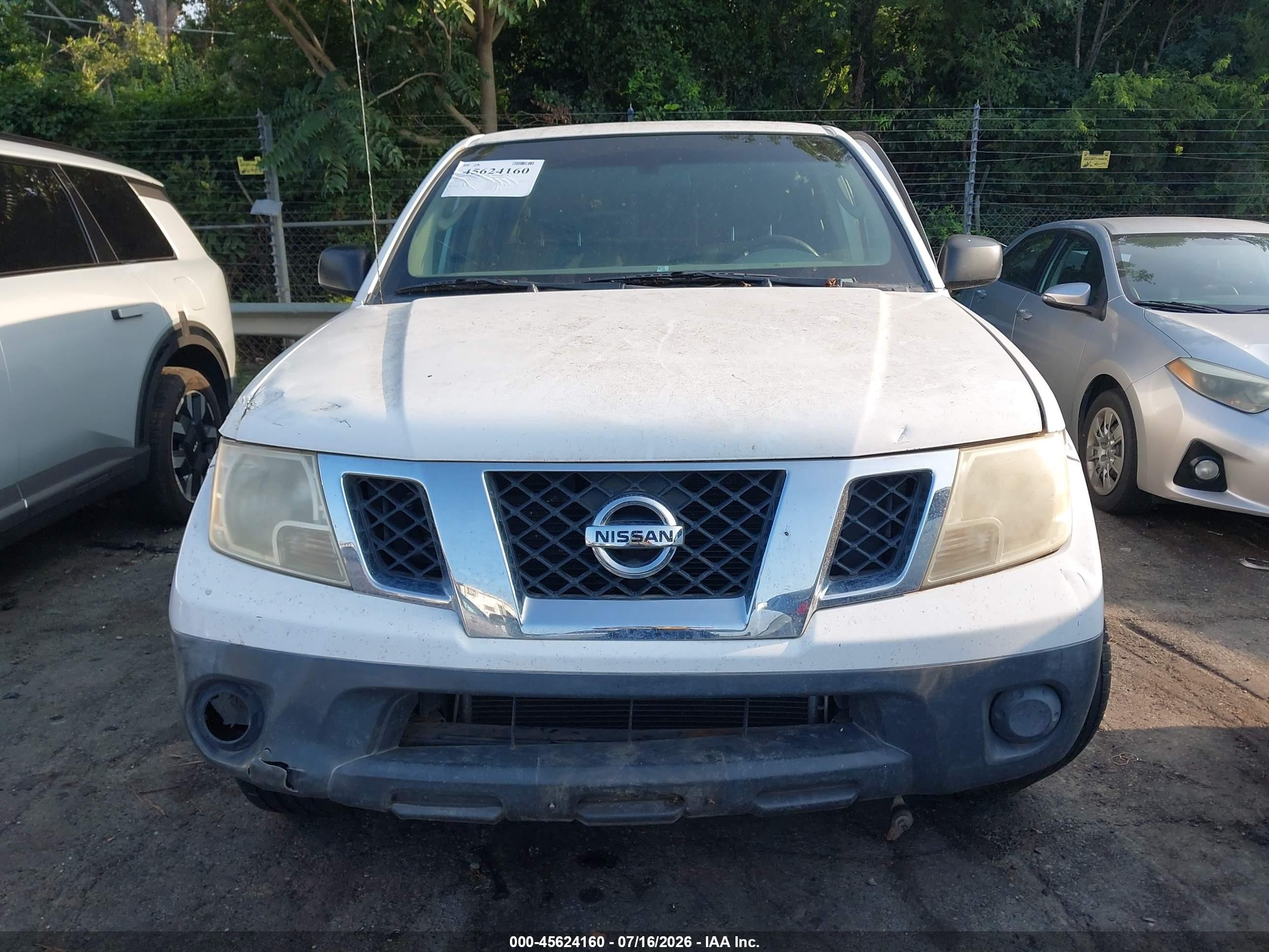 2011 Nissan Frontier S White vin: 1N6AD0ER6BC419209