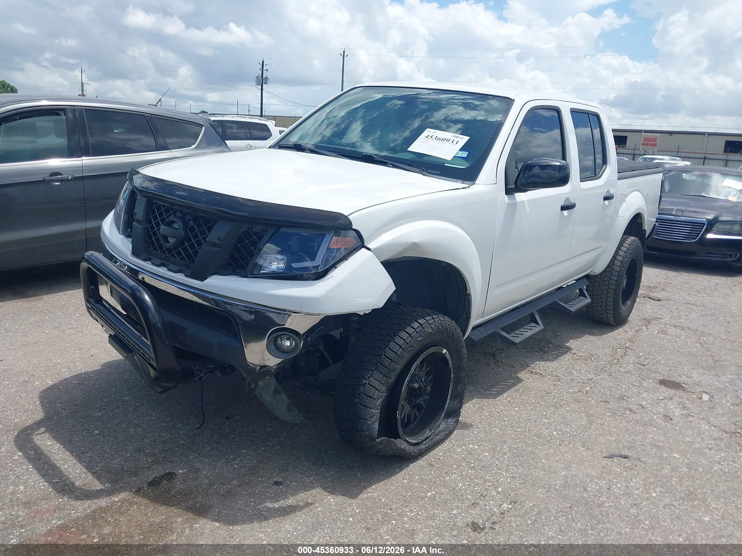2011 Nissan Frontier Sv White vin: 1N6AD0ER6BC432087