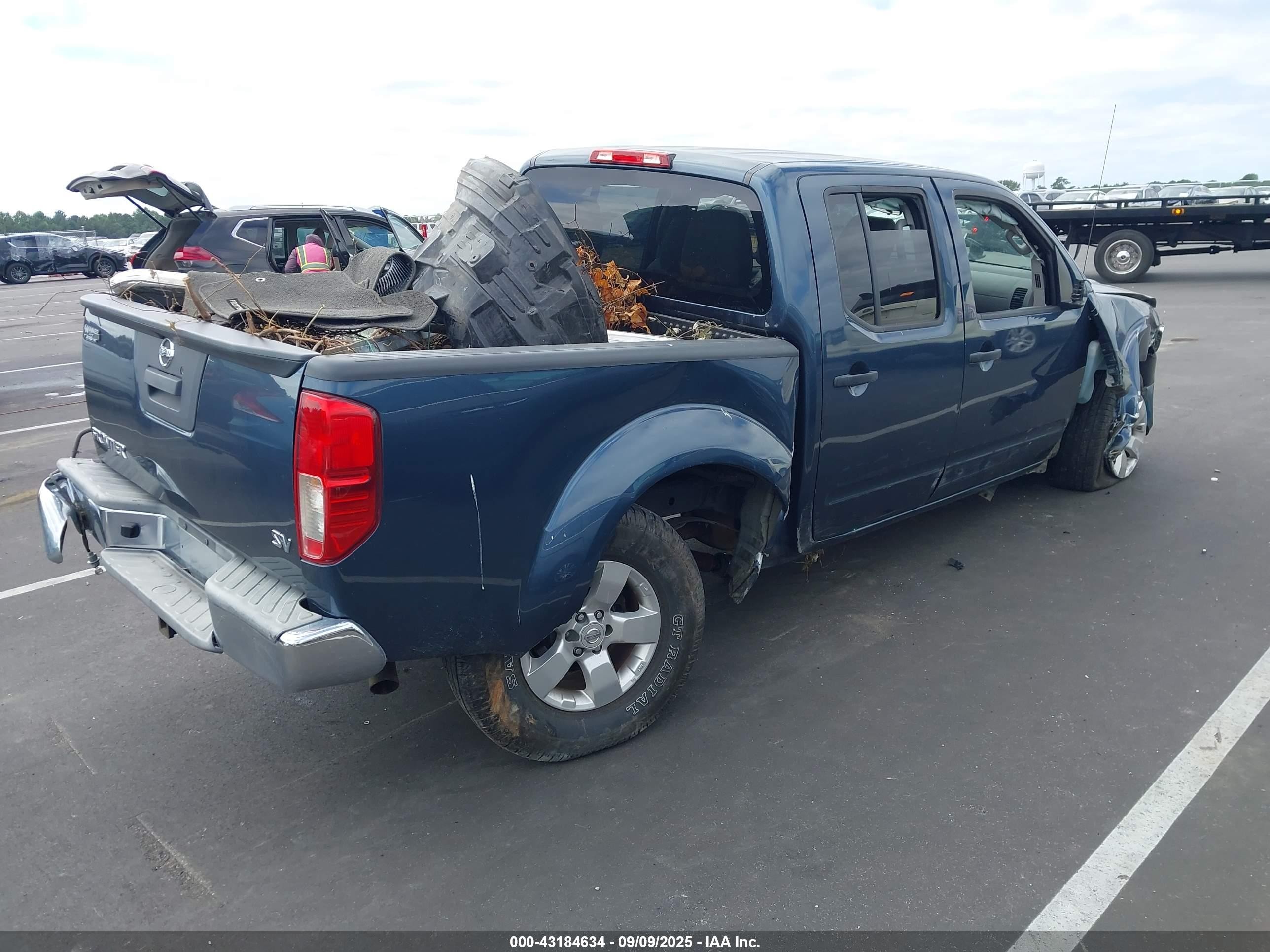 2013 Nissan Frontier Sv Blue vin: 1N6AD0ER6DN734213