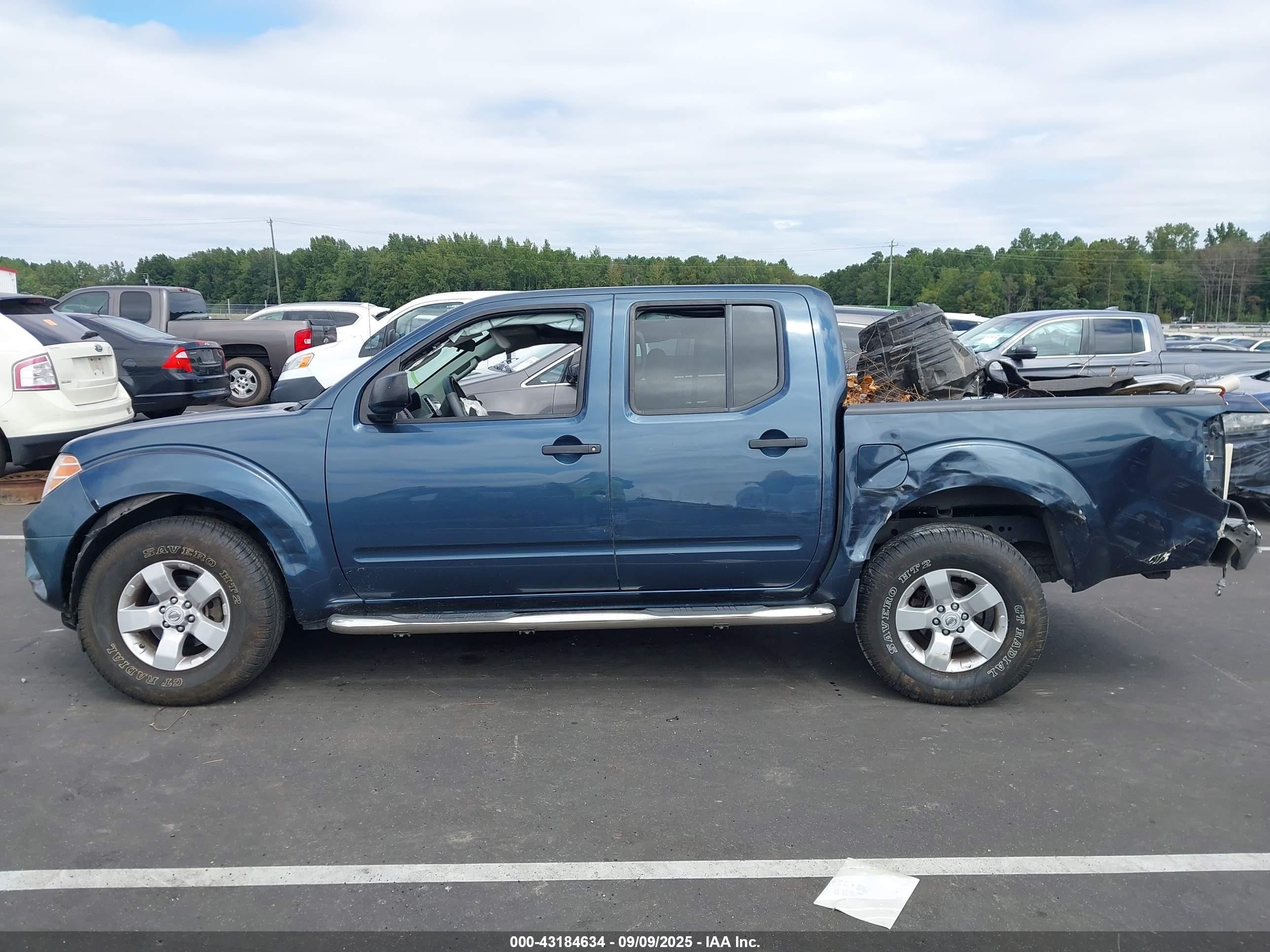 2013 Nissan Frontier Sv Blue vin: 1N6AD0ER6DN734213