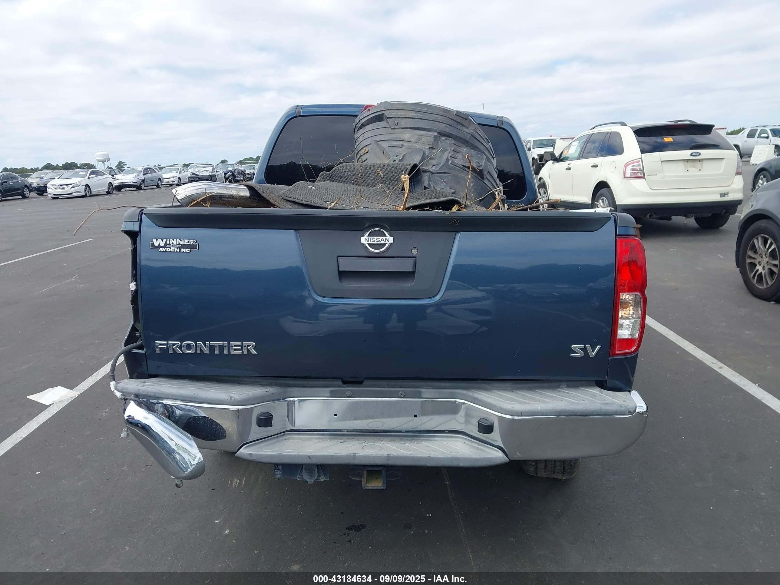 2013 Nissan Frontier Sv Blue vin: 1N6AD0ER6DN734213