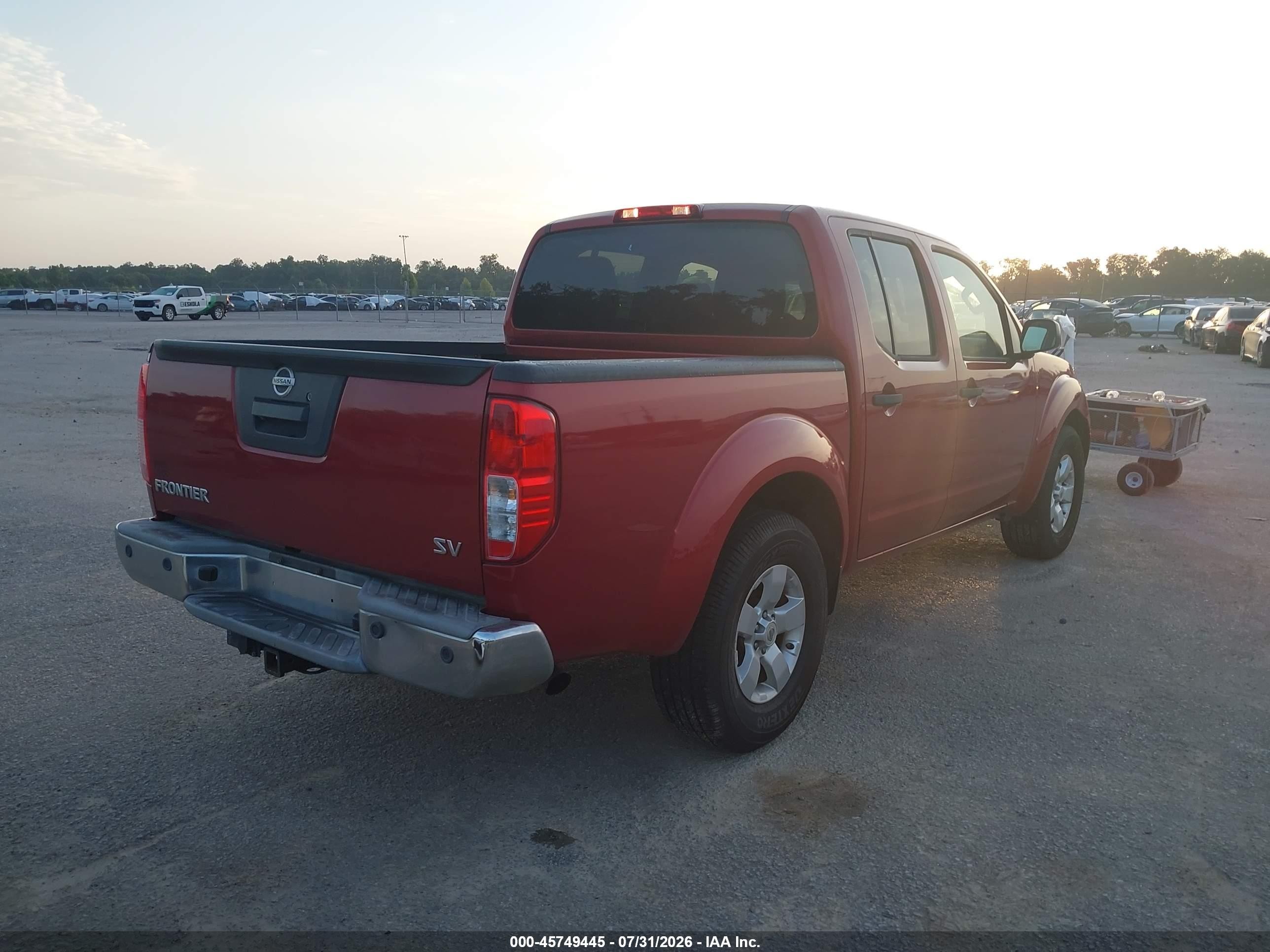 2013 Nissan Frontier Sv Red vin: 1N6AD0ER6DN762612