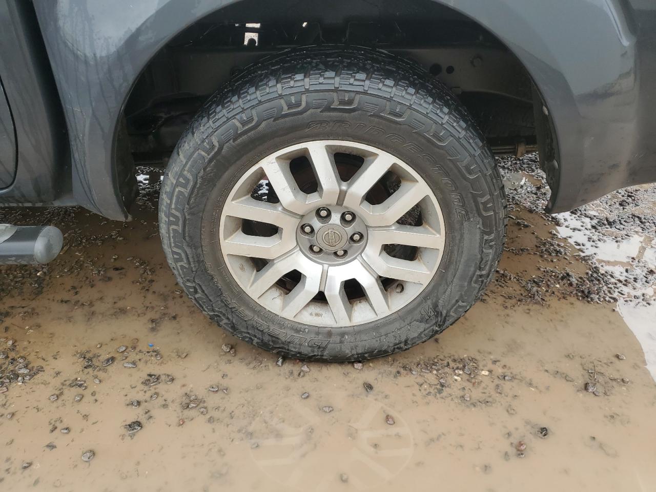 2010 Nissan Frontier Se V6 Gray vin: 1N6AD0ER7AC400151 Damage: Left Rear Wheel, Curb Rash, 1 To 2 Inches