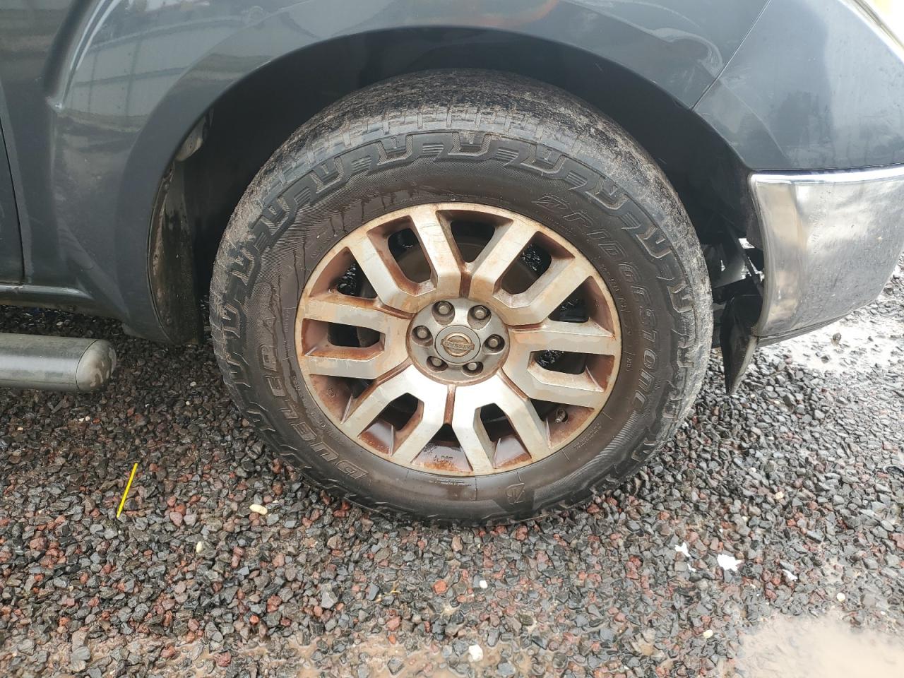 2010 Nissan Frontier Se V6 Gray vin: 1N6AD0ER7AC400151 Damage: Right Front Wheel, Curb Rash, 5 To 6 Inches