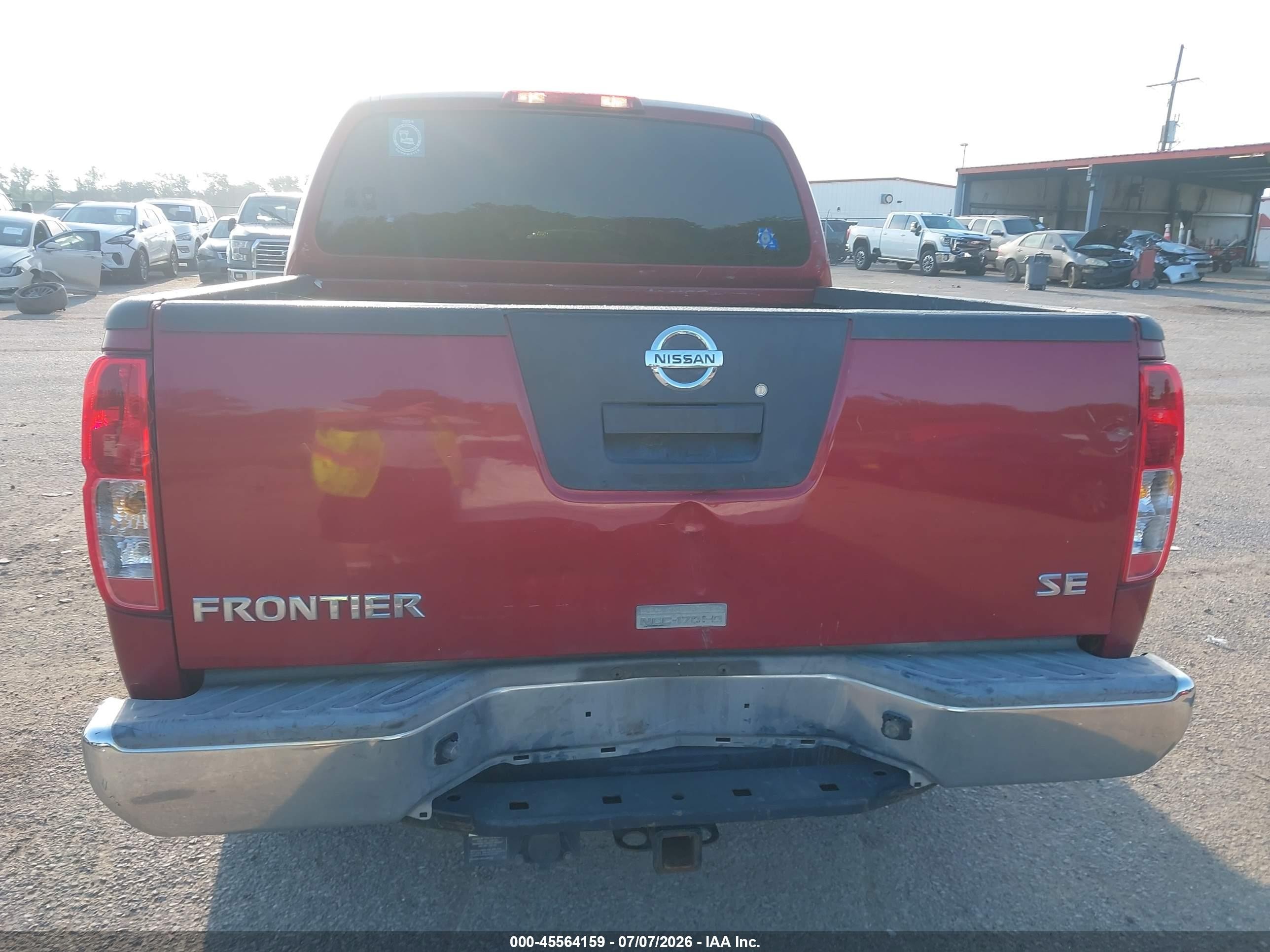2010 Nissan Frontier Se Red vin: 1N6AD0ER7AC413840