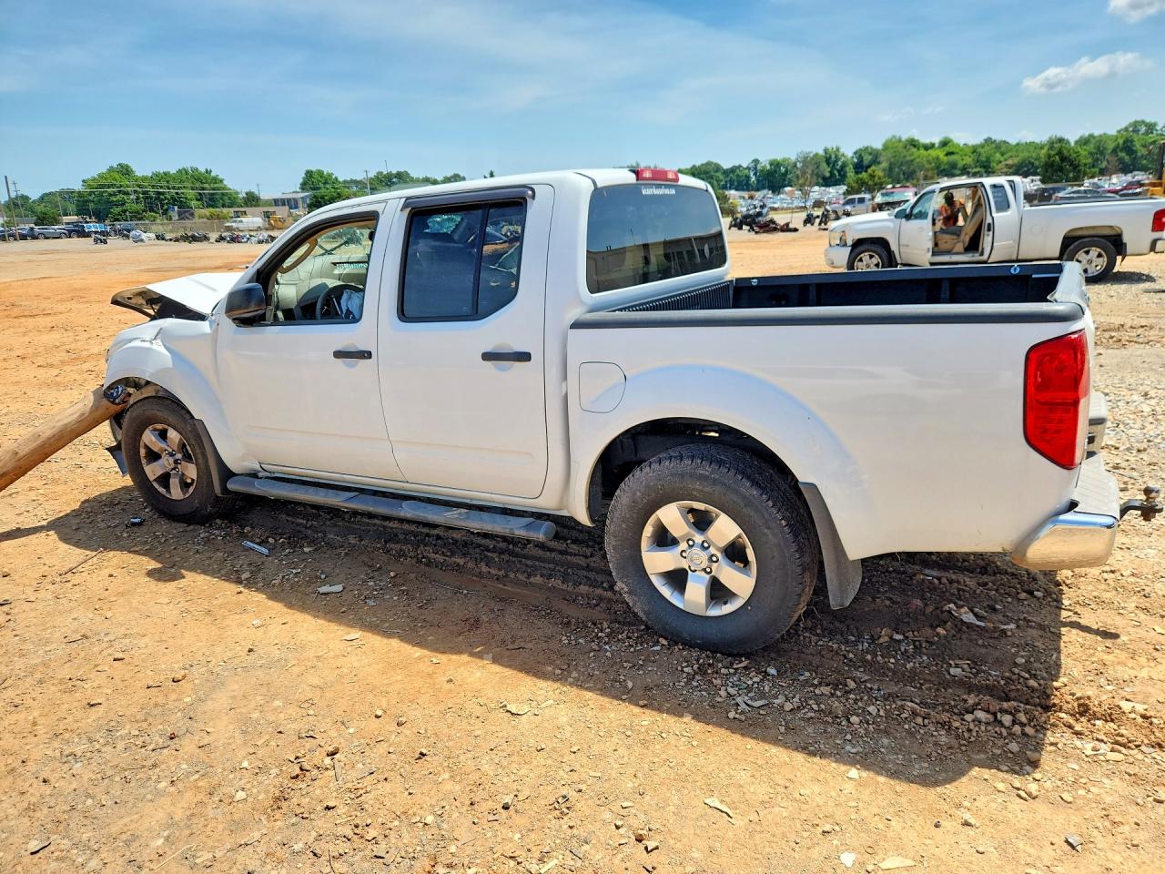 2011 Nissan Frontier S White vin: 1N6AD0ER7BC406792