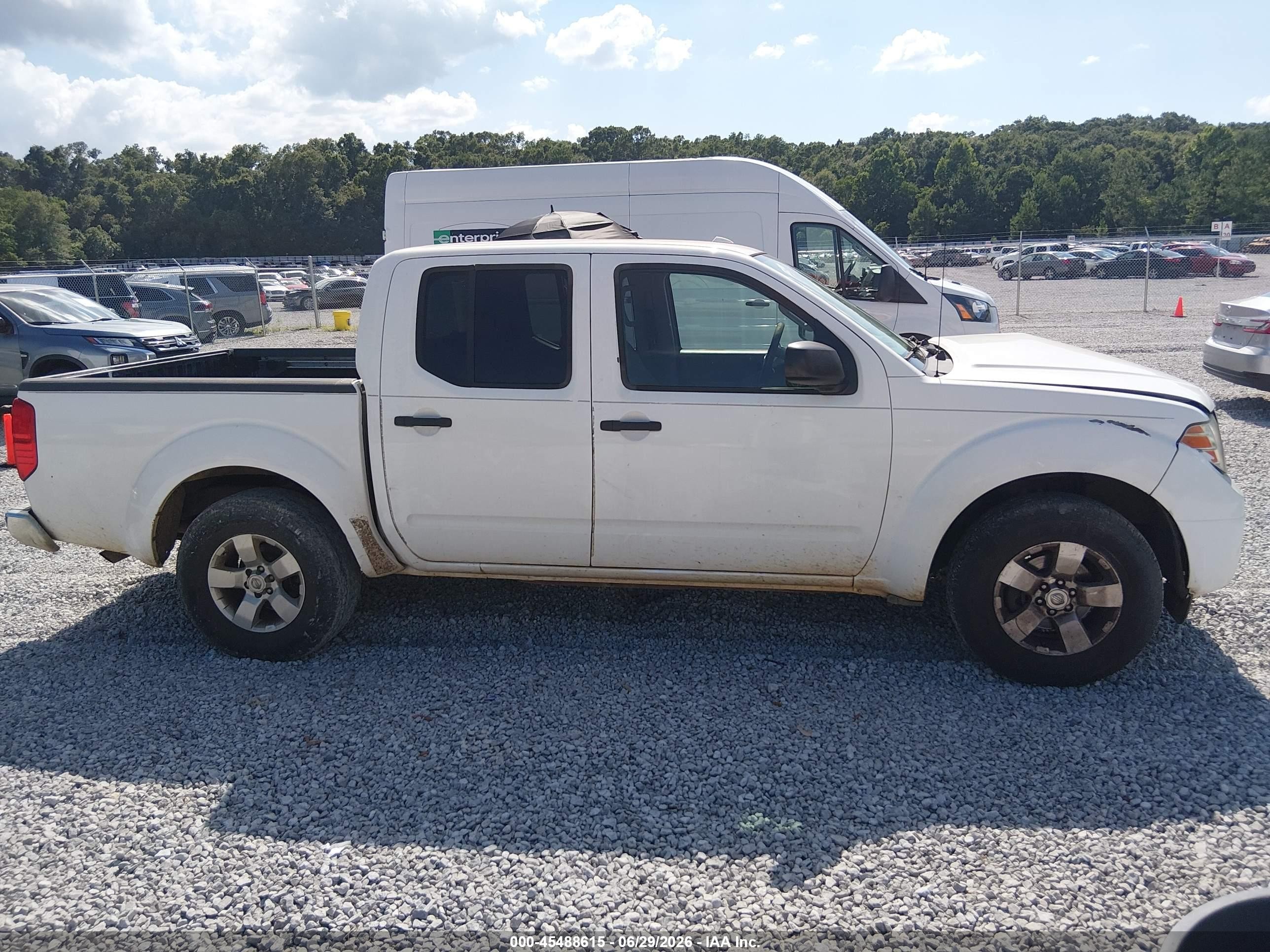 2012 Nissan Frontier Sv White vin: 1N6AD0ER7CC471918