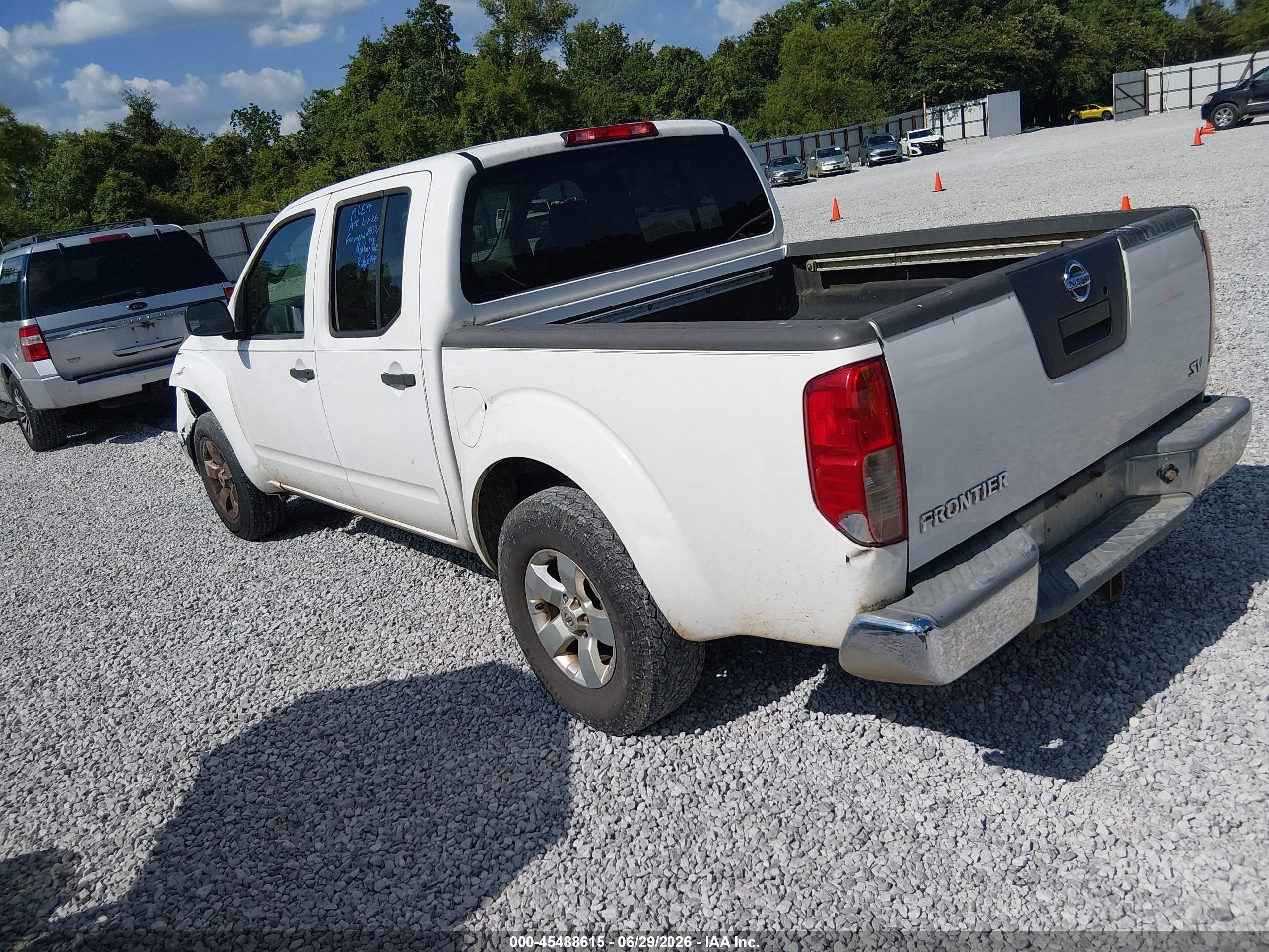 2012 Nissan Frontier Sv White vin: 1N6AD0ER7CC471918