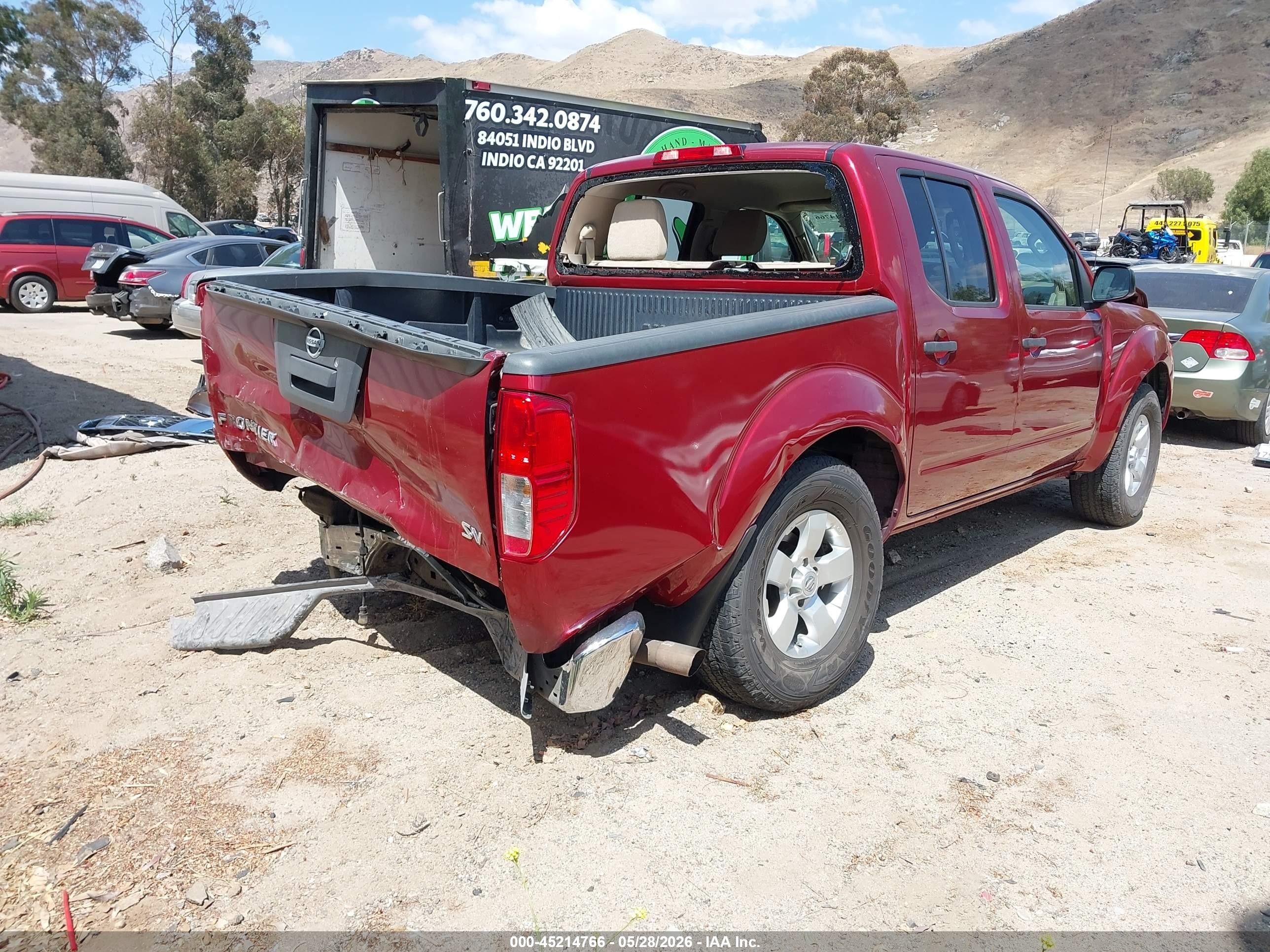 2013 Nissan Frontier Sv Red vin: 1N6AD0ER7DN724970