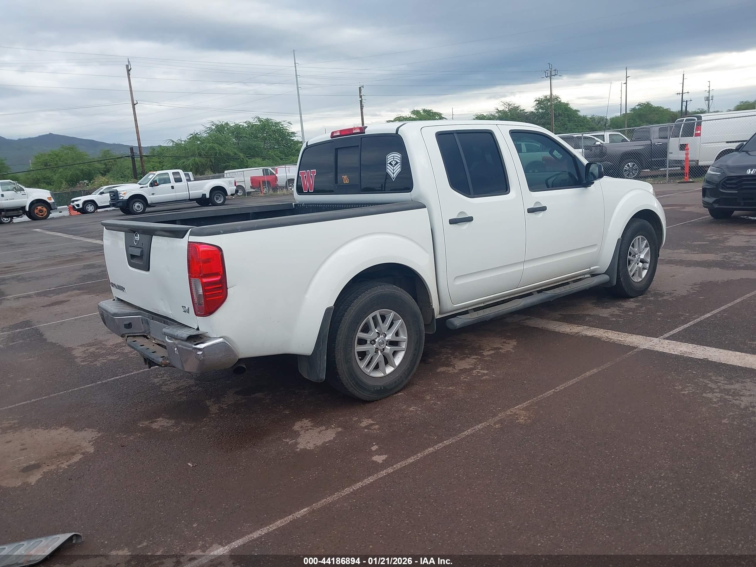 2014 Nissan Frontier Sv White vin: 1N6AD0ER7EN711332