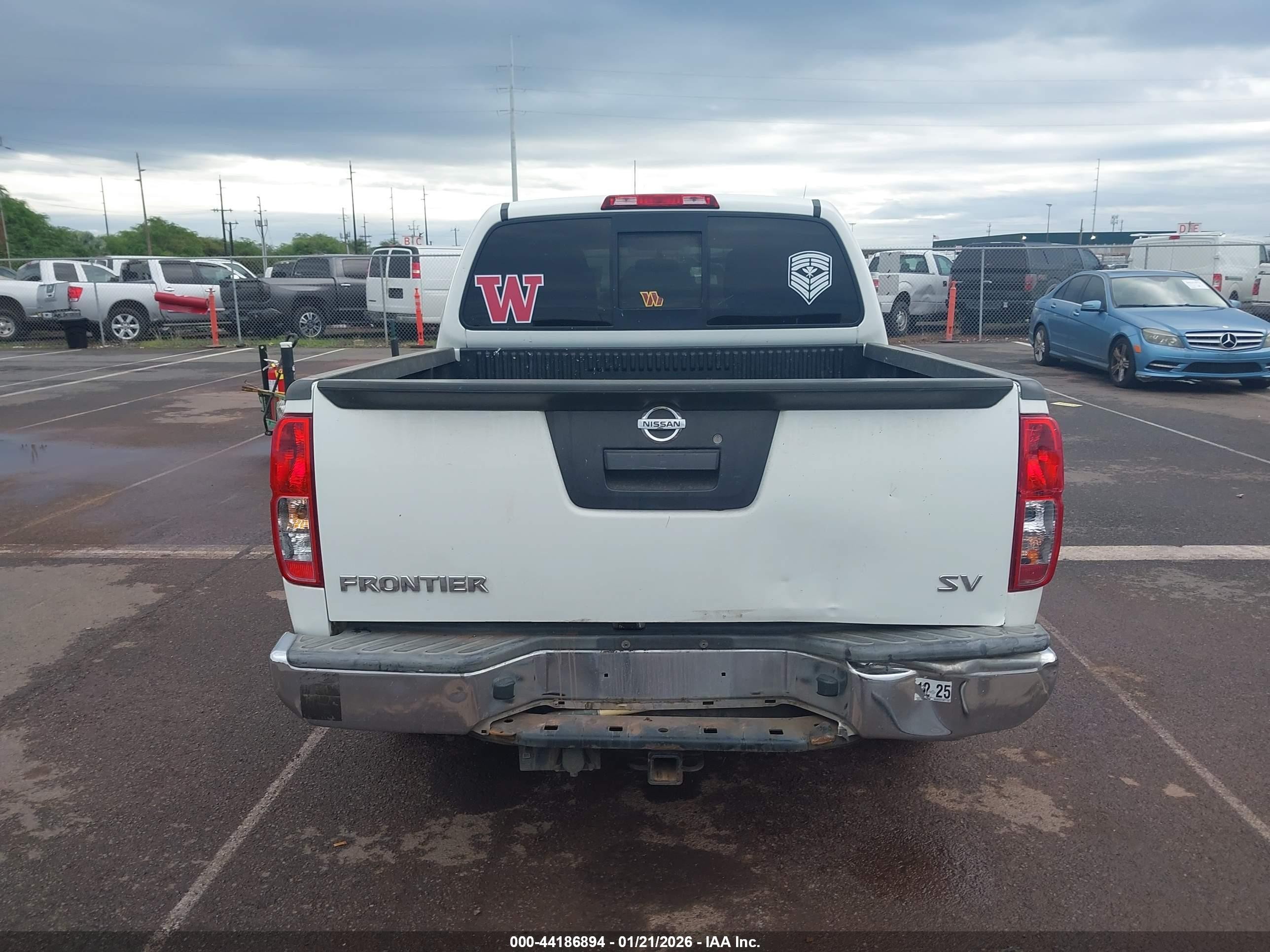 2014 Nissan Frontier Sv White vin: 1N6AD0ER7EN711332