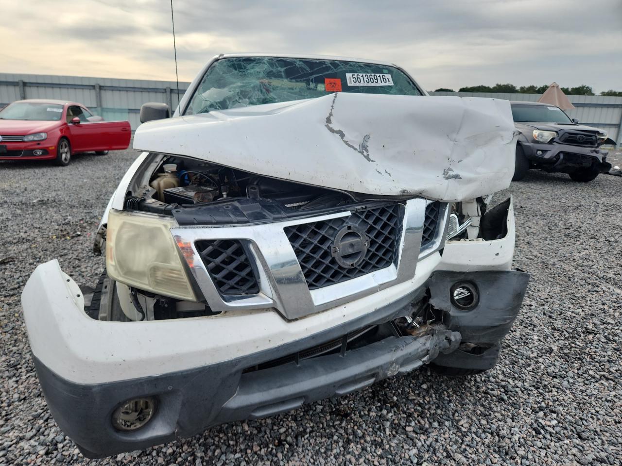 2014 Nissan Frontier S White vin: 1N6AD0ER7EN751362