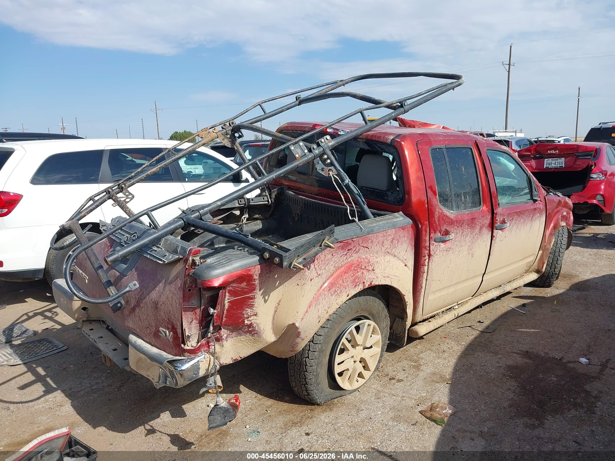 2015 Nissan Frontier Sv Maroon vin: 1N6AD0ER7FN764789