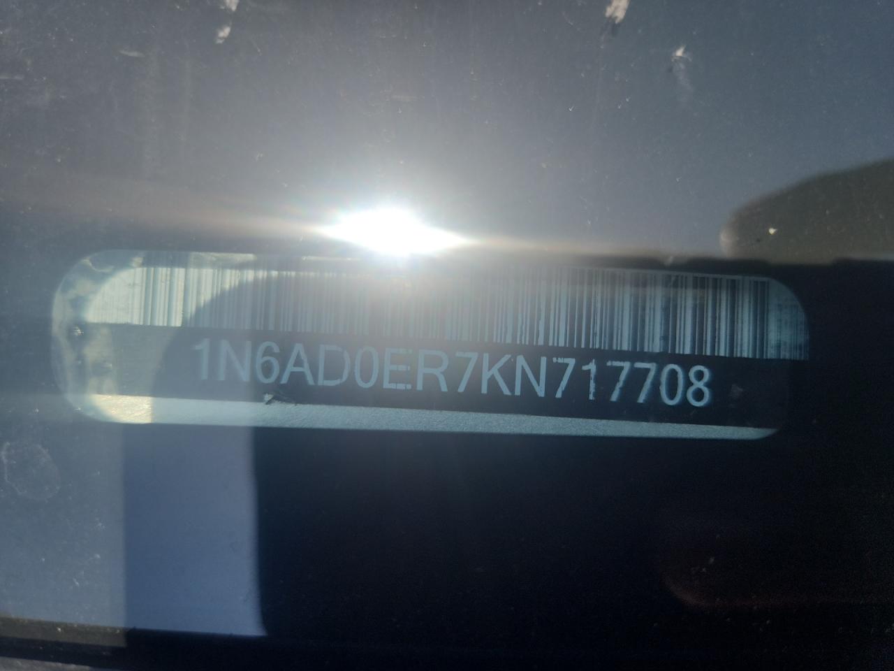 2019 Nissan Frontier Sv Silver vin: 1N6AD0ER7KN717708