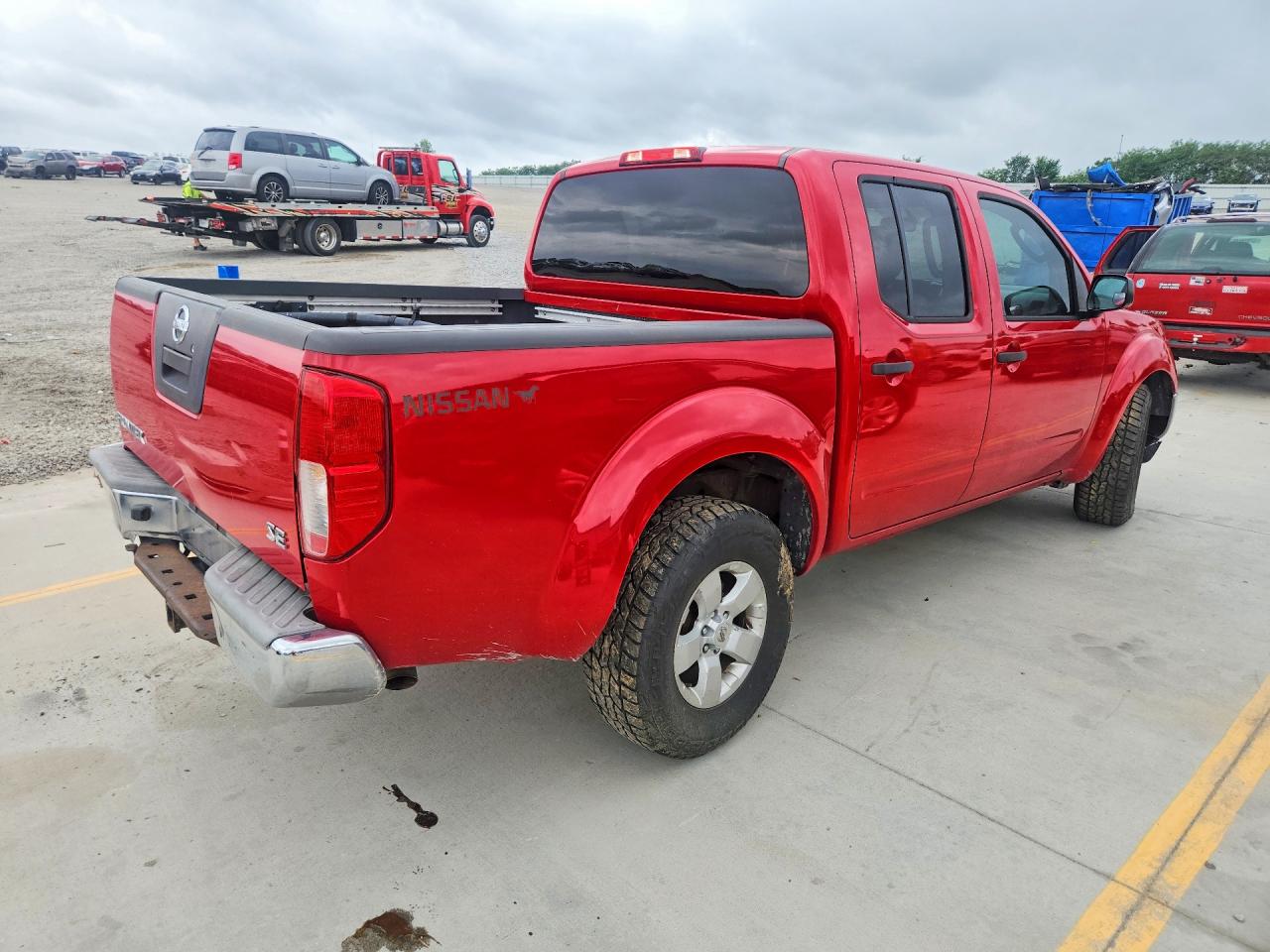 2010 Nissan Frontier Se V6 Red vin: 1N6AD0ER8AC404225