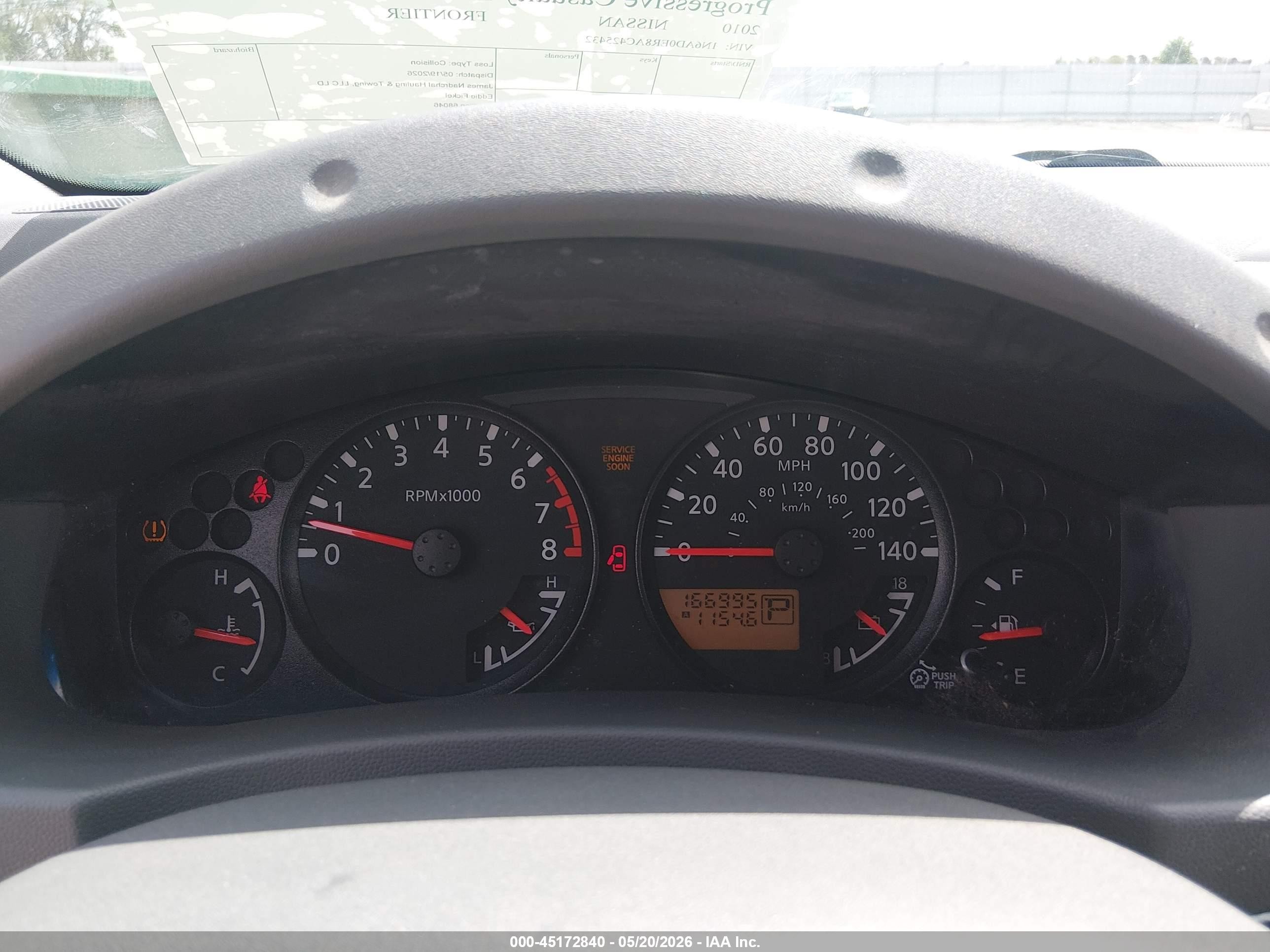 2010 Nissan Frontier Se Gray vin: 1N6AD0ER8AC425432