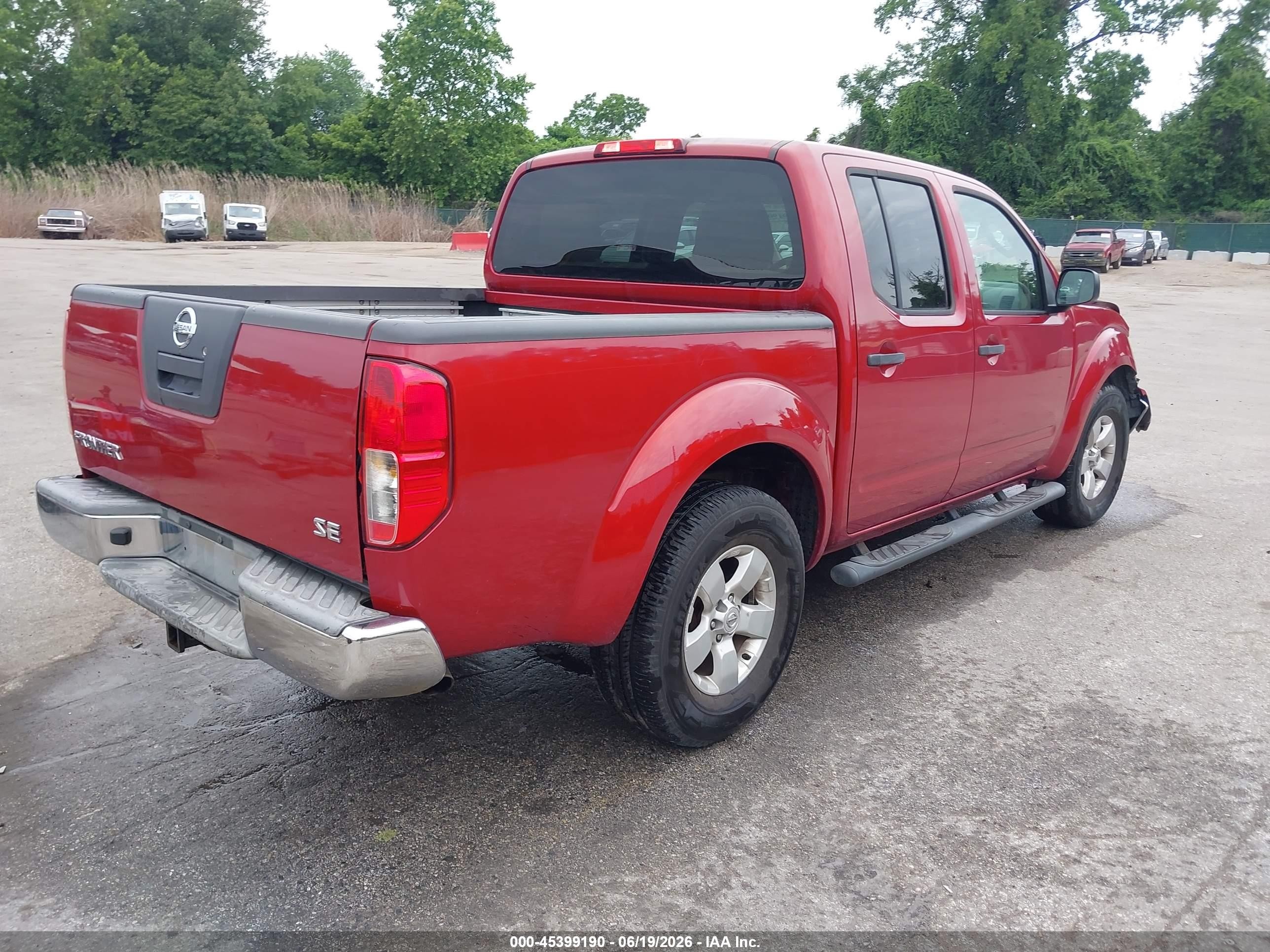 2010 Nissan Frontier Se Red vin: 1N6AD0ER8AC429240