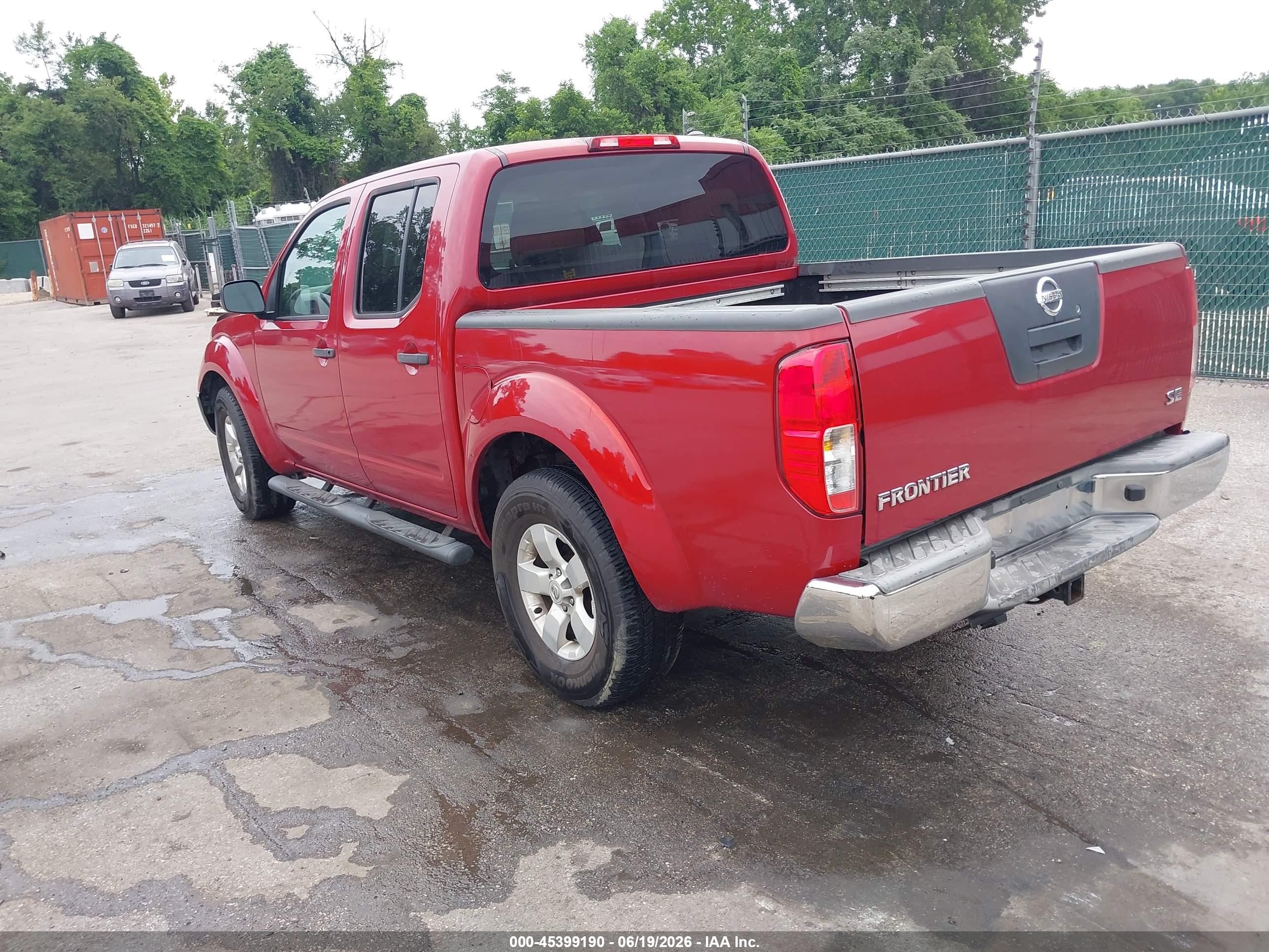 2010 Nissan Frontier Se Red vin: 1N6AD0ER8AC429240