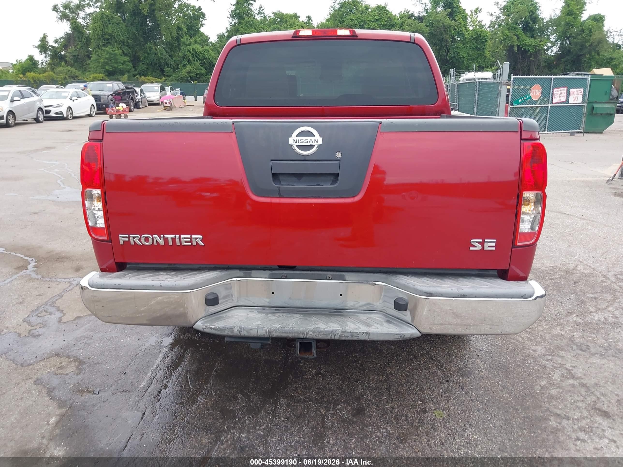 2010 Nissan Frontier Se Red vin: 1N6AD0ER8AC429240