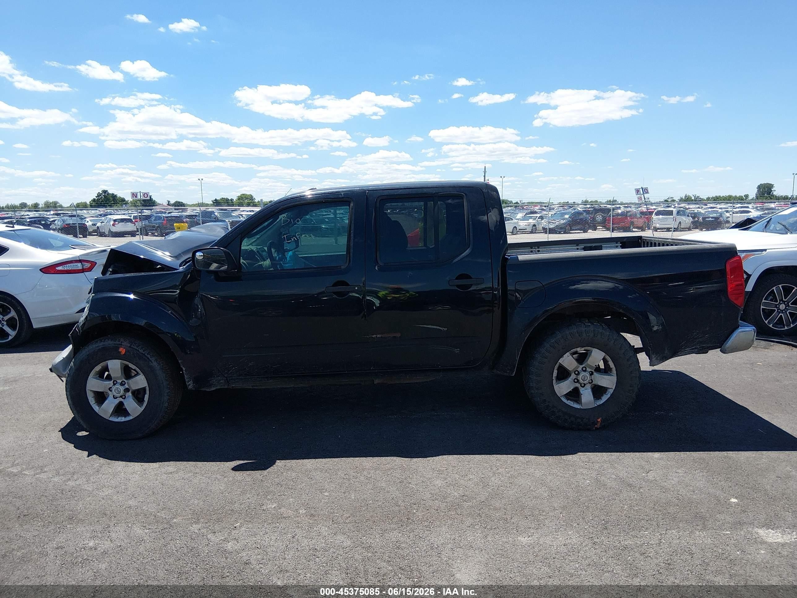 2011 Nissan Frontier Sv Black vin: 1N6AD0ER8BC418627
