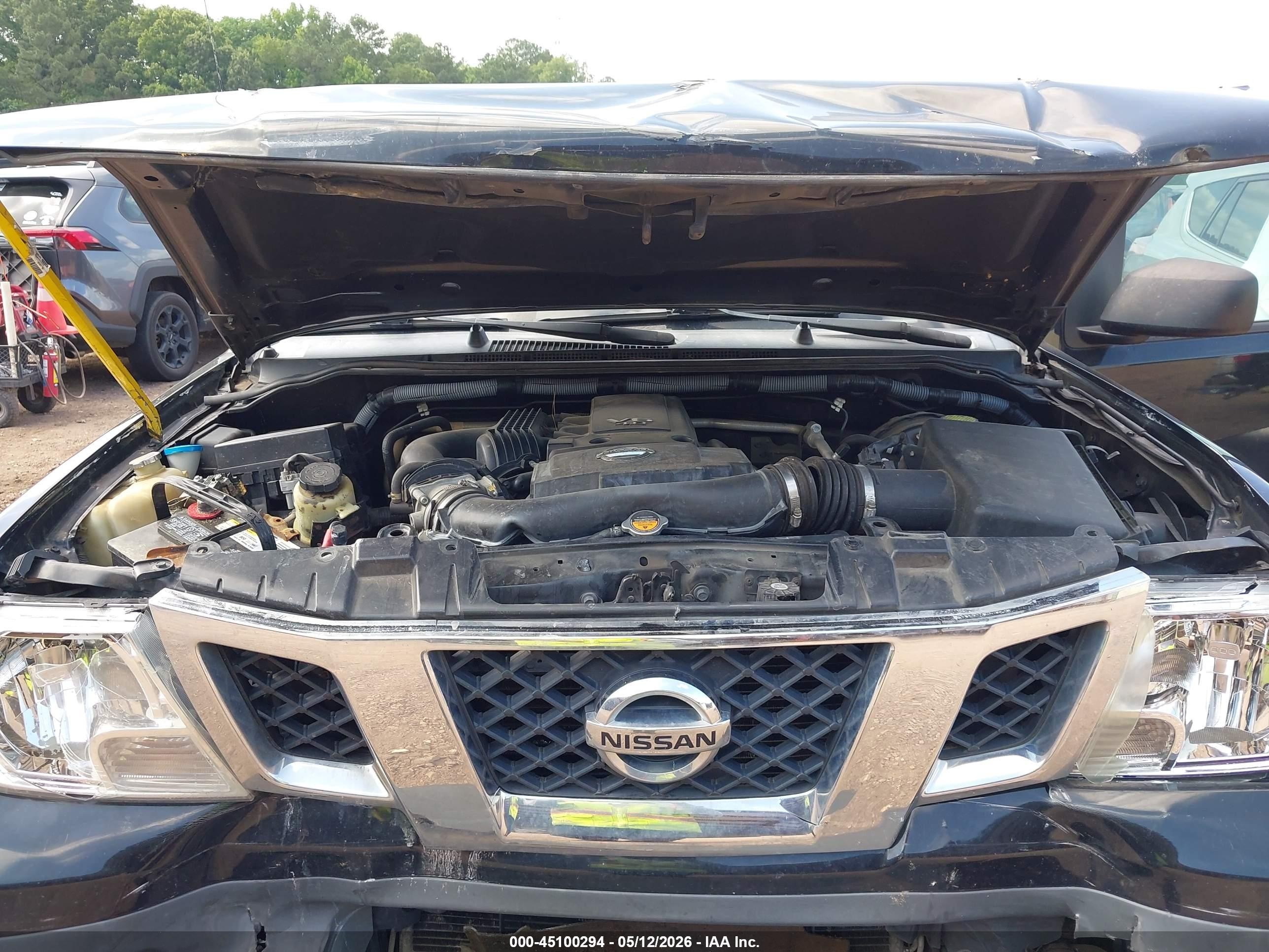 2012 Nissan Frontier S Black vin: 1N6AD0ER8CC404440