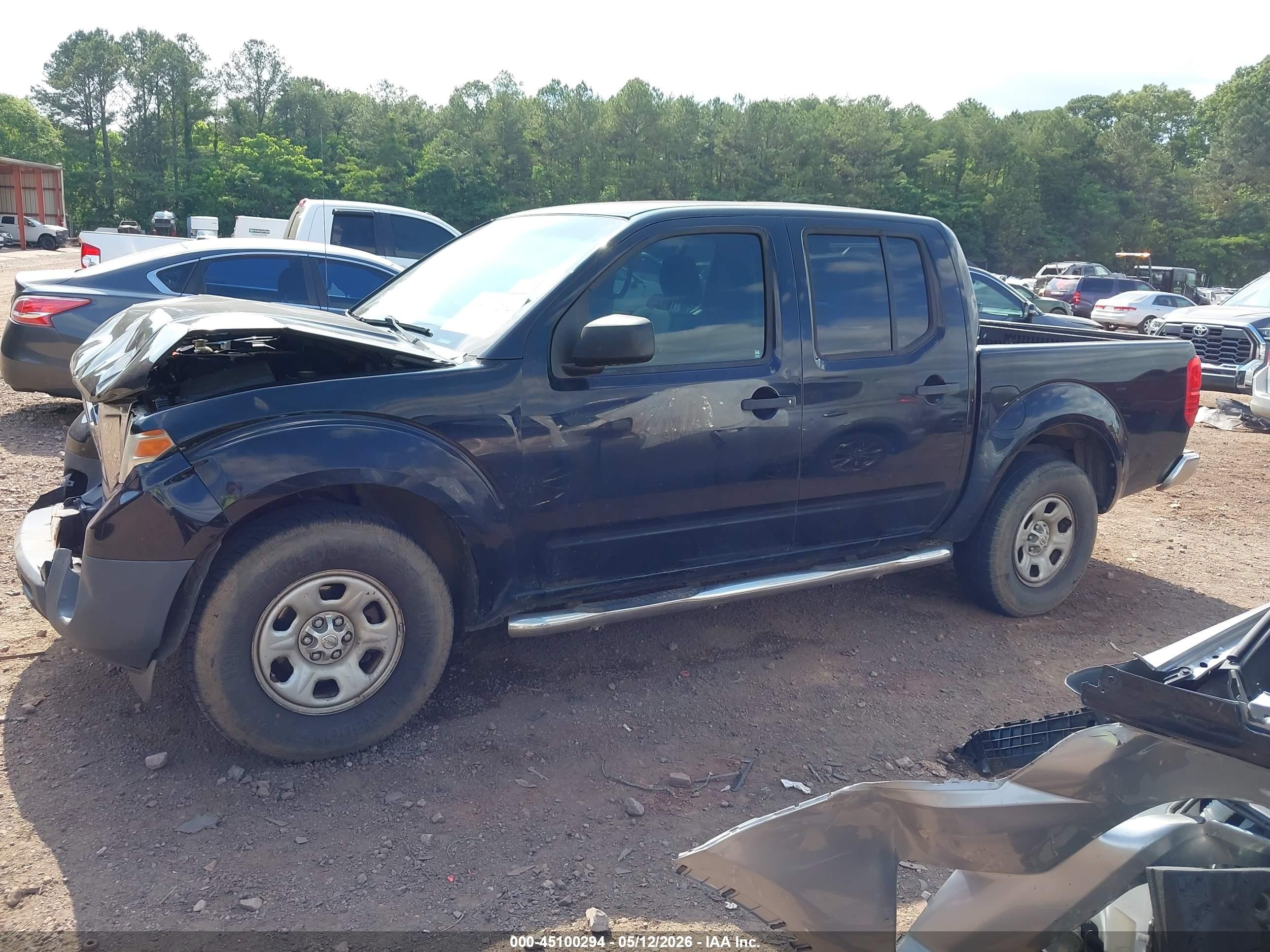2012 Nissan Frontier S Black vin: 1N6AD0ER8CC404440