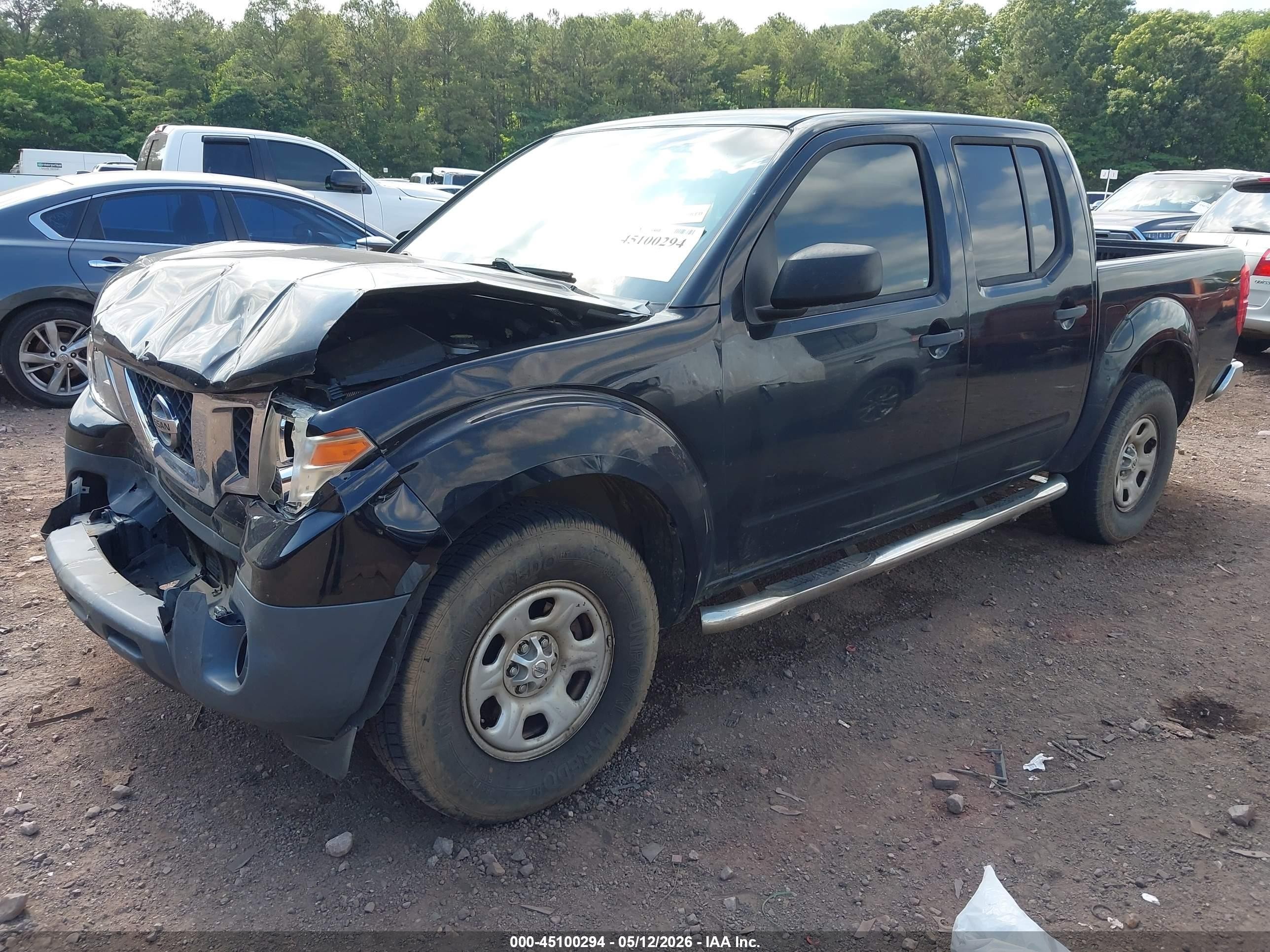 2012 Nissan Frontier S Black vin: 1N6AD0ER8CC404440