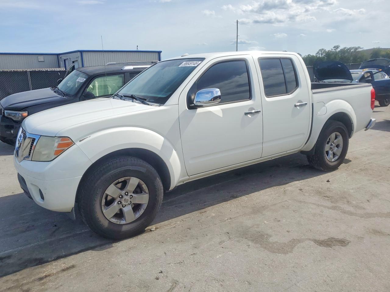 2013 Nissan Frontier S White vin: 1N6AD0ER8DN735301