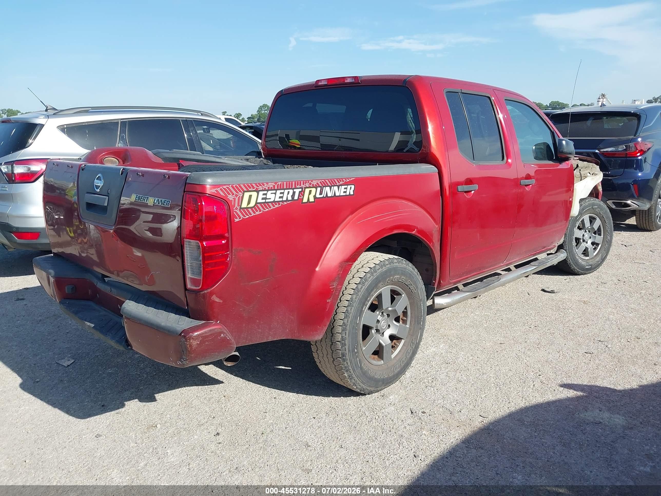 2013 Nissan Frontier Desert Runner Burgundy vin: 1N6AD0ER8DN739090
