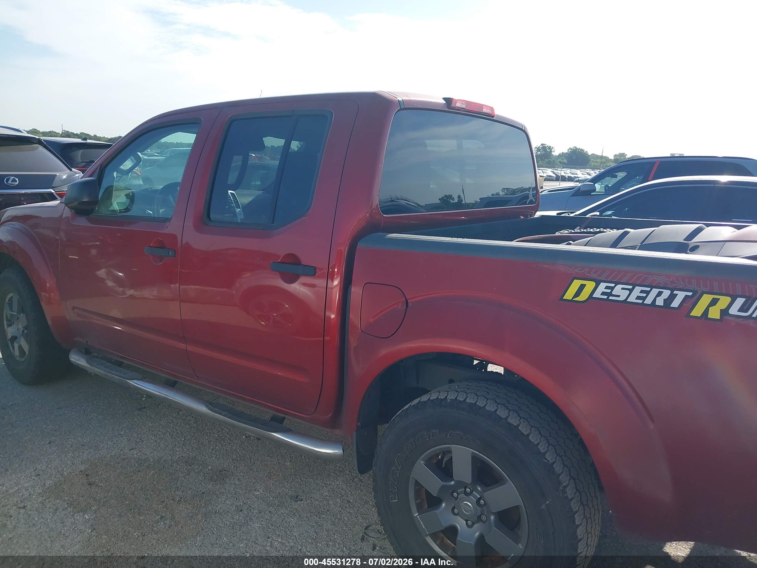 2013 Nissan Frontier Desert Runner Burgundy vin: 1N6AD0ER8DN739090