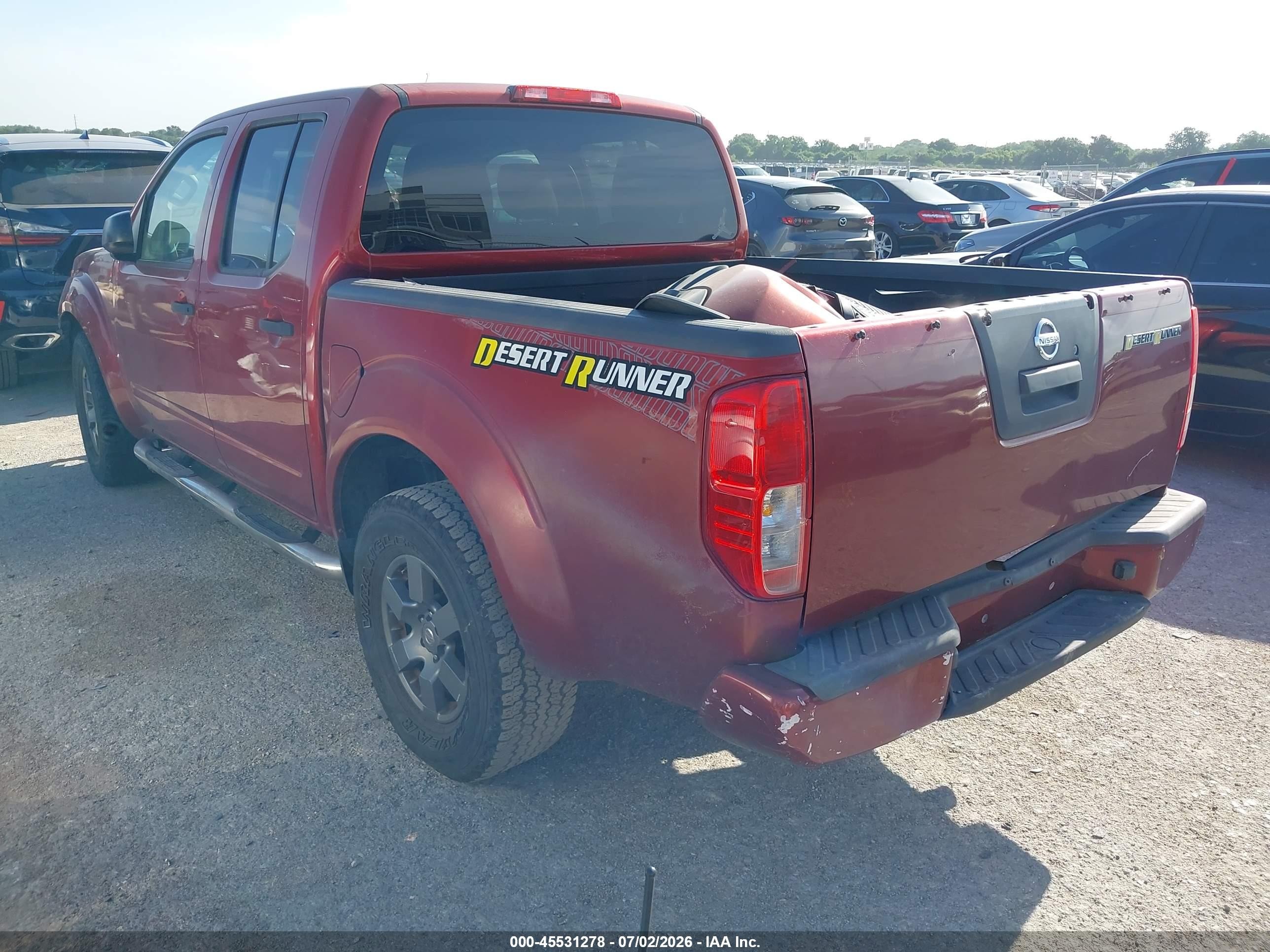 2013 Nissan Frontier Desert Runner Burgundy vin: 1N6AD0ER8DN739090