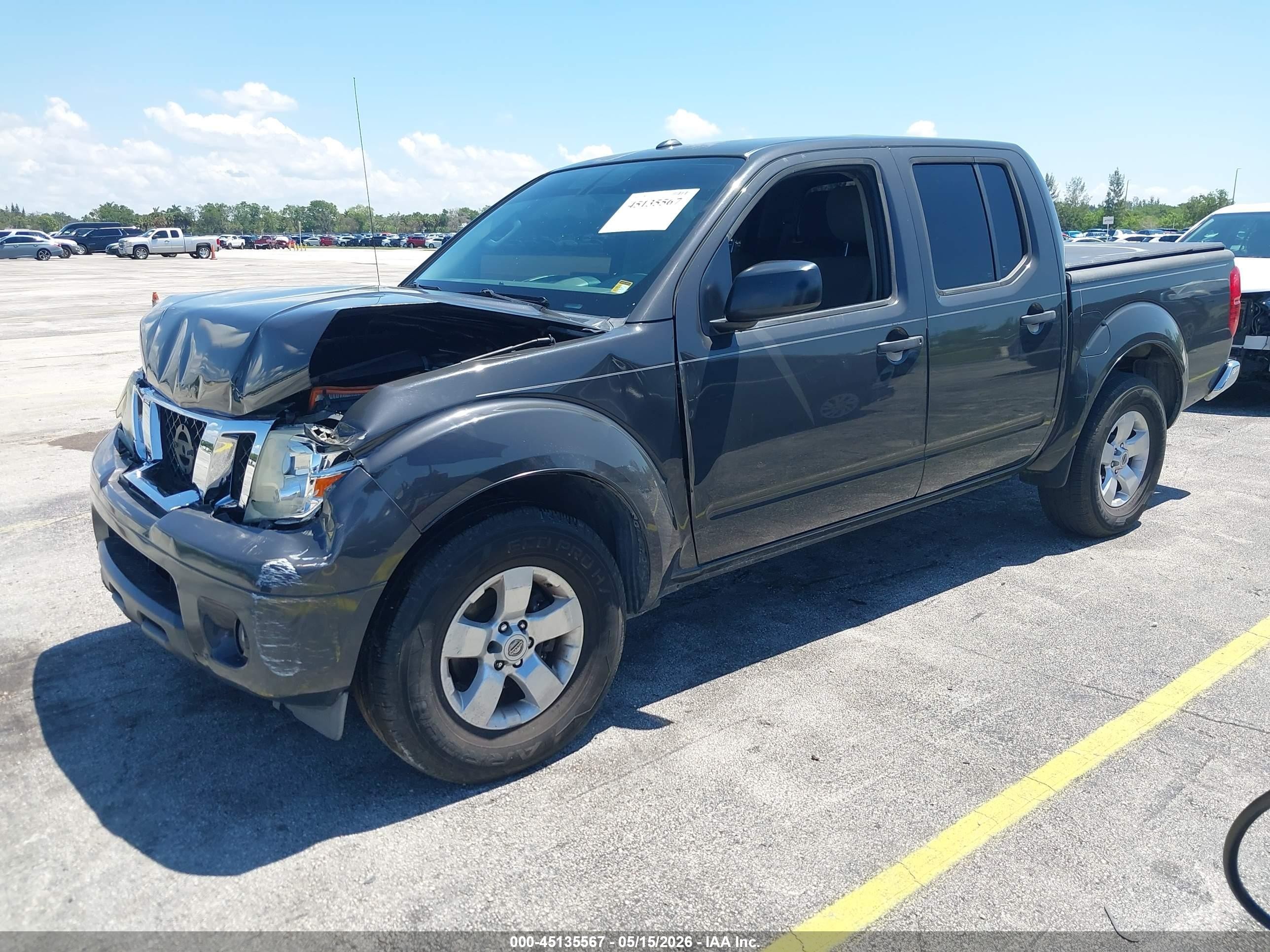 2014 Nissan Frontier Sv Gray vin: 1N6AD0ER8EN737390