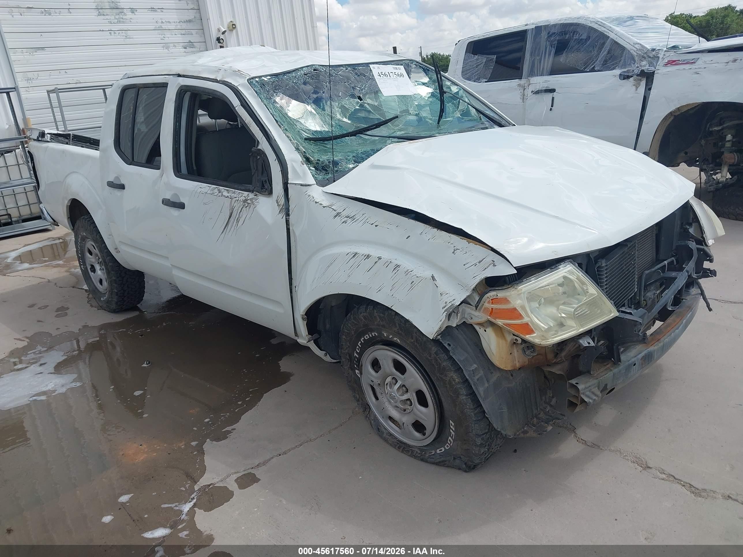 2014 Nissan Frontier S White vin: 1N6AD0ER8EN756358