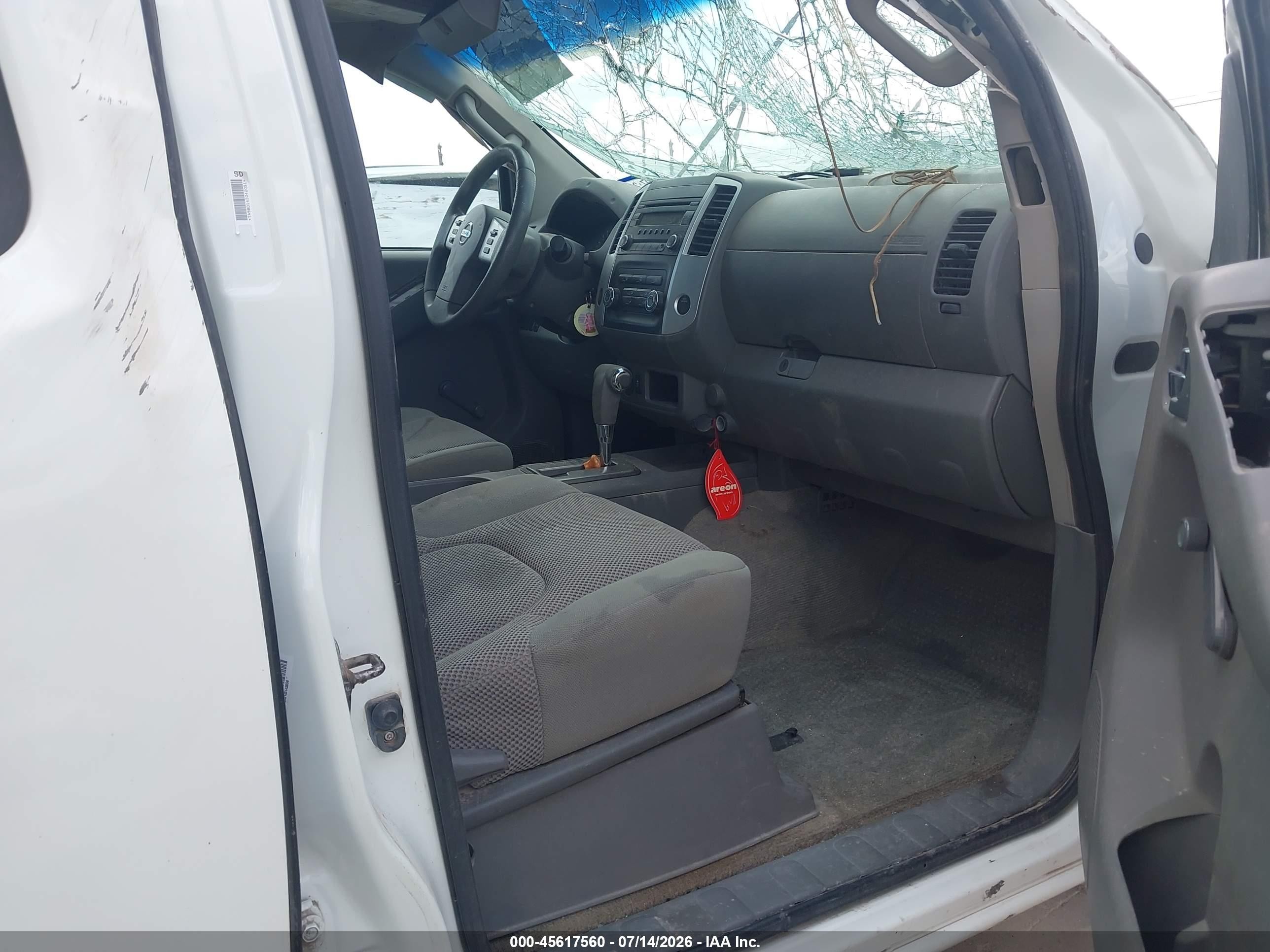 2014 Nissan Frontier S White vin: 1N6AD0ER8EN756358