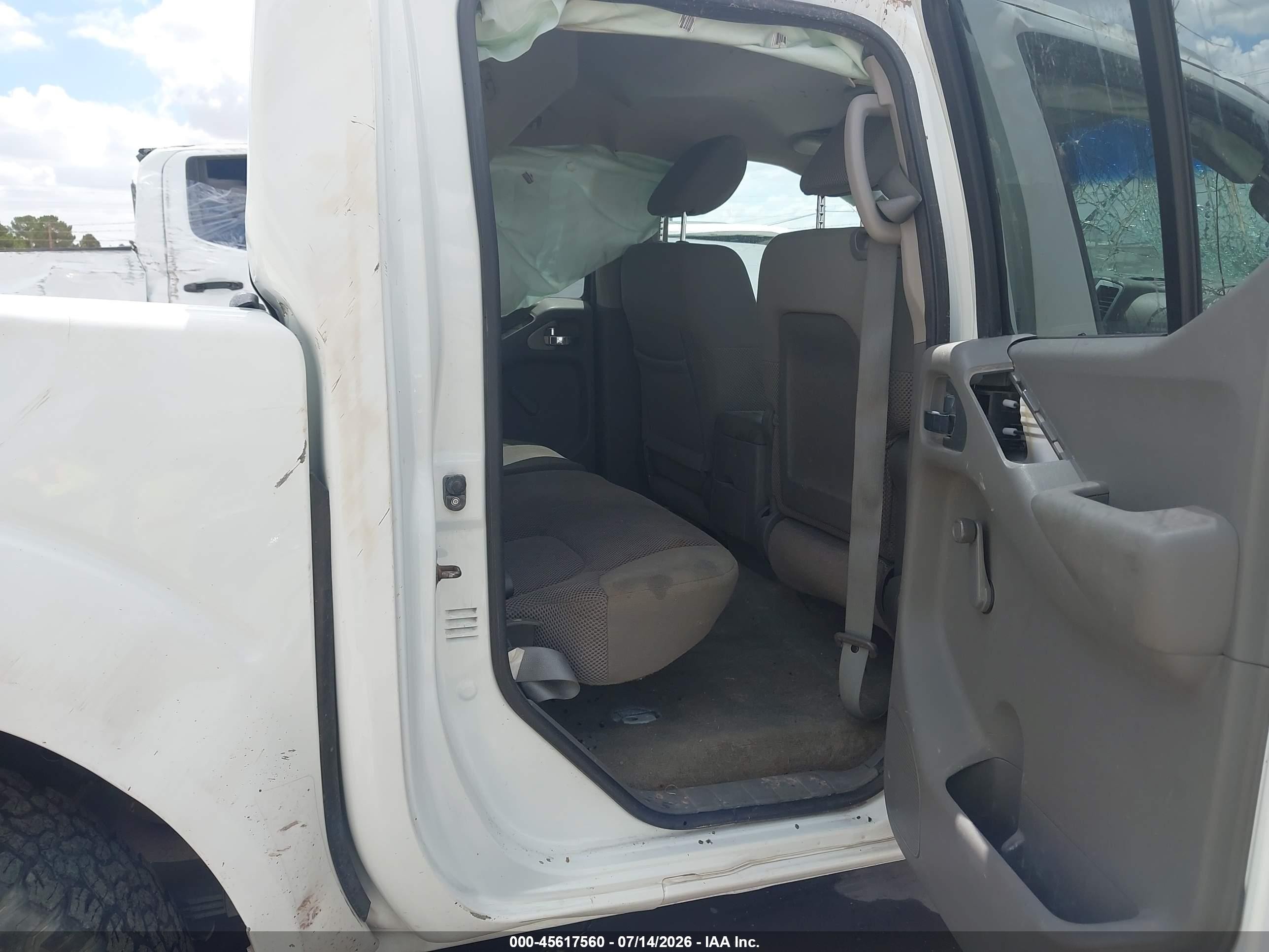2014 Nissan Frontier S White vin: 1N6AD0ER8EN756358