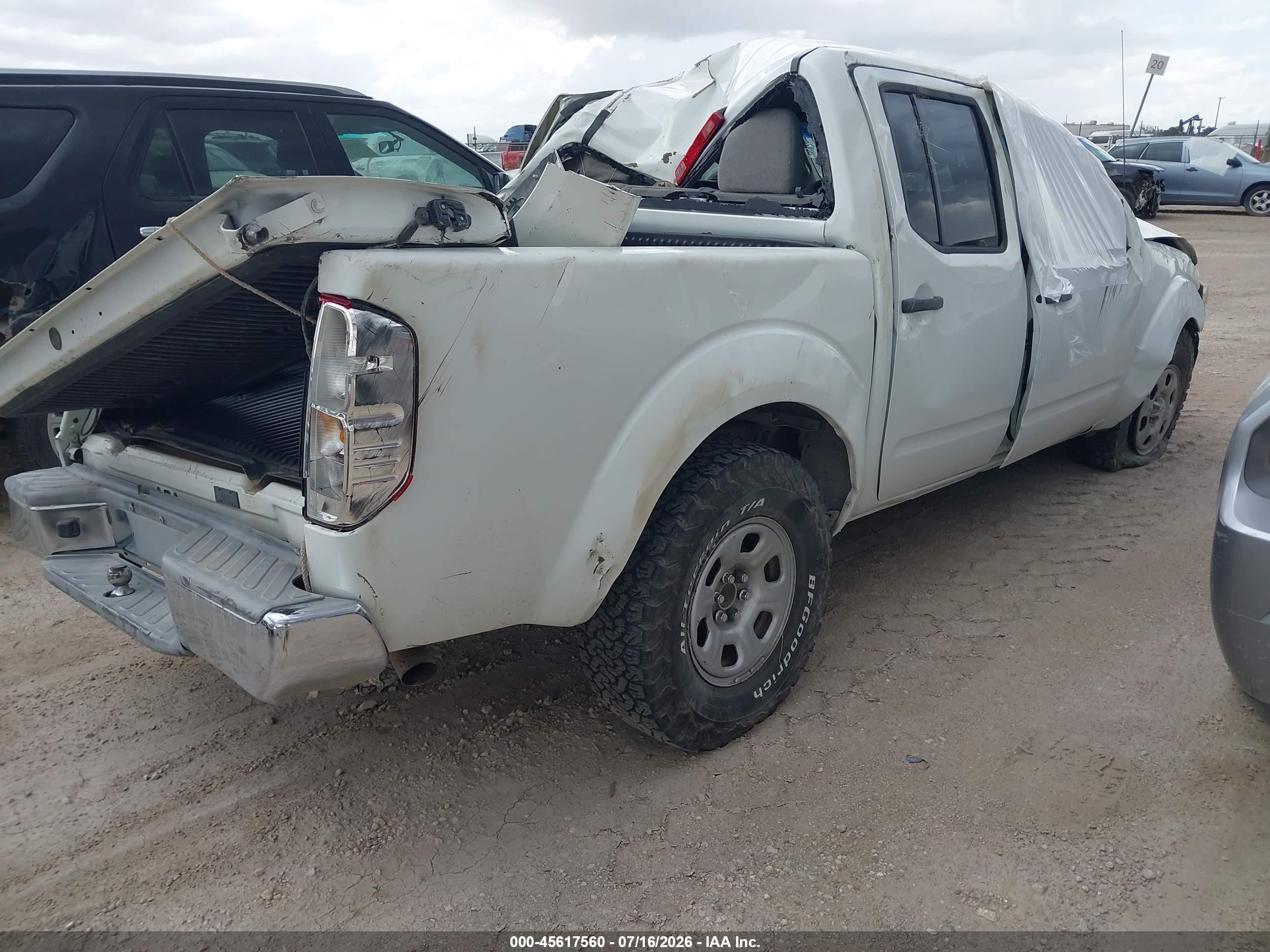 2014 Nissan Frontier S White vin: 1N6AD0ER8EN756358