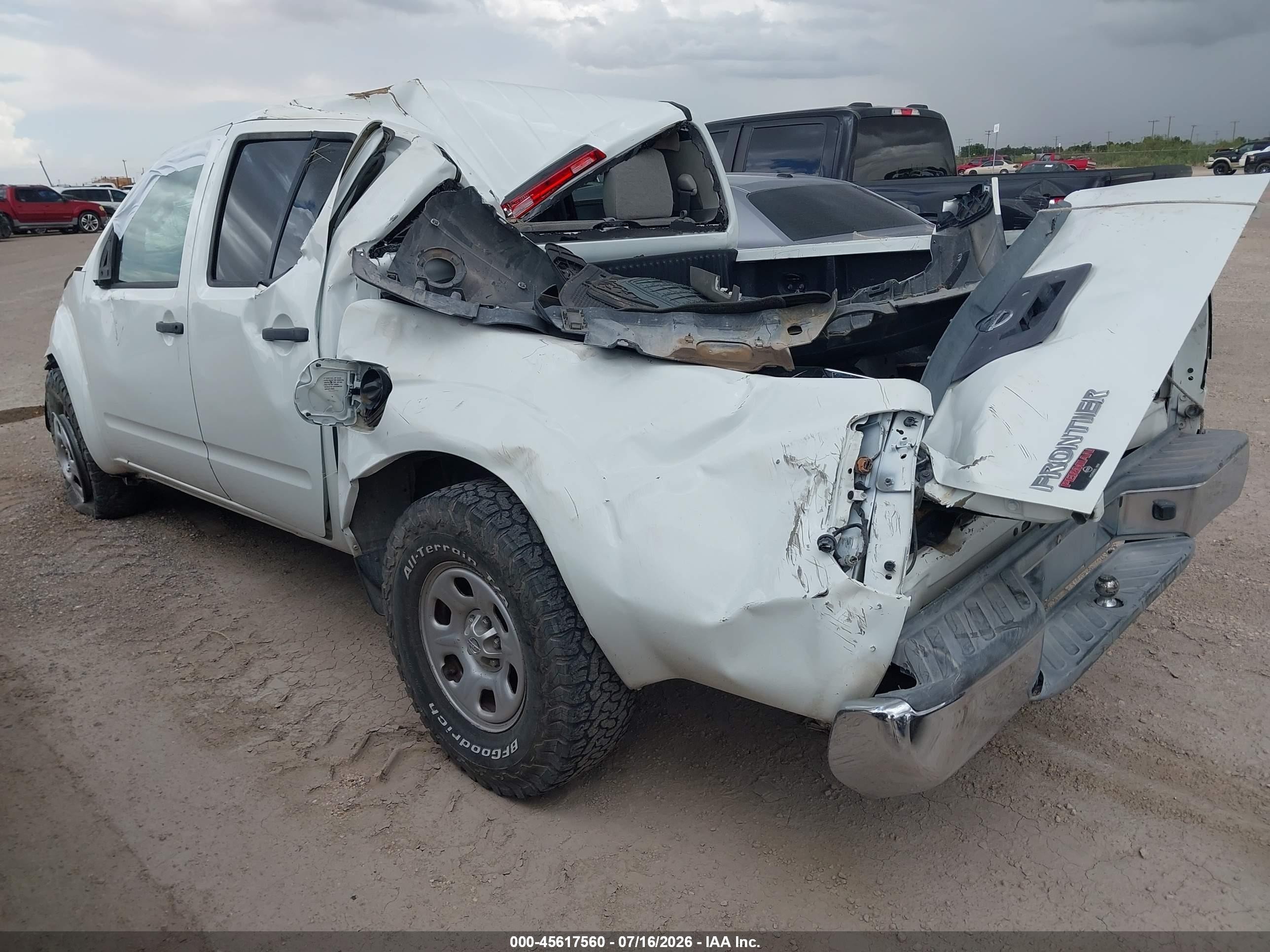 2014 Nissan Frontier S White vin: 1N6AD0ER8EN756358