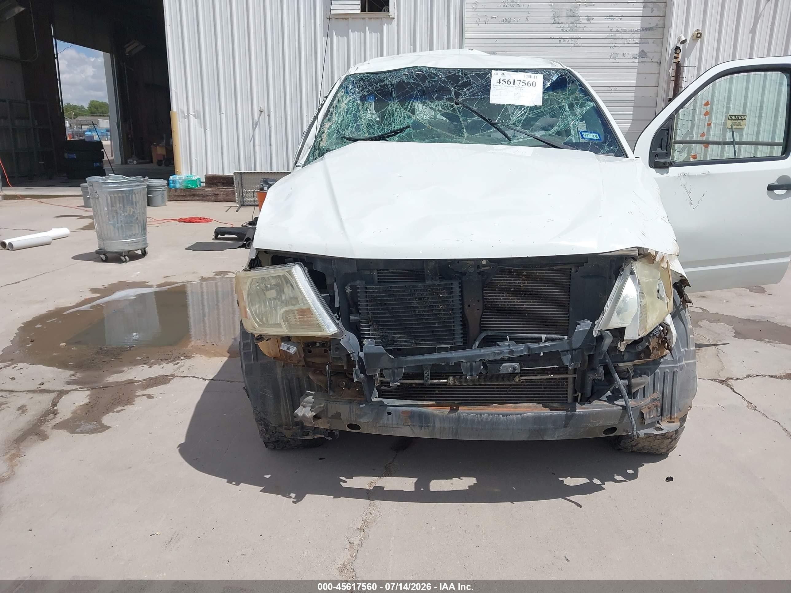 2014 Nissan Frontier S White vin: 1N6AD0ER8EN756358