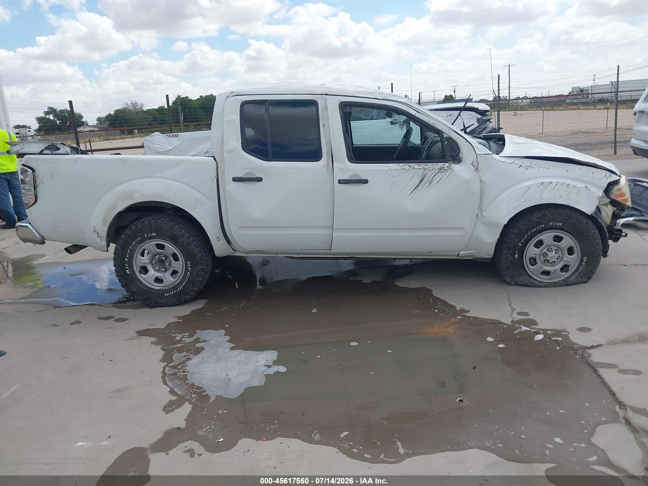 2014 Nissan Frontier S White vin: 1N6AD0ER8EN756358