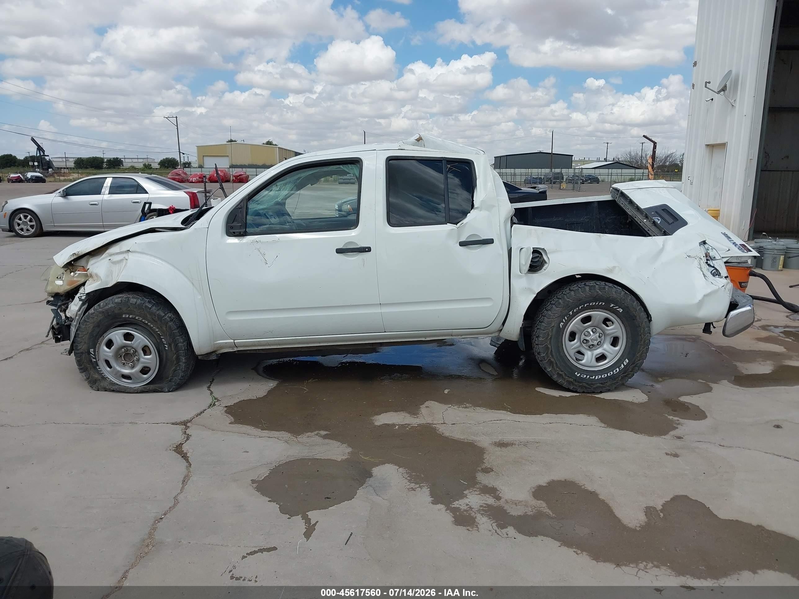 2014 Nissan Frontier S White vin: 1N6AD0ER8EN756358
