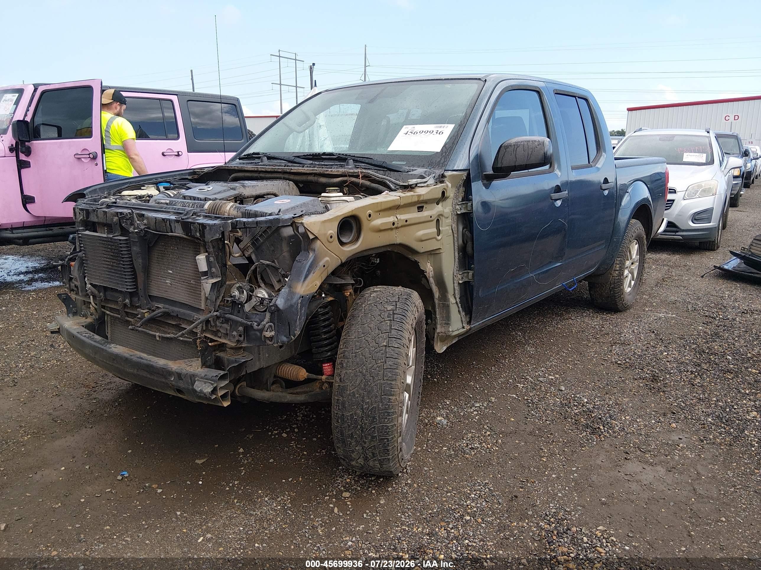 2019 Nissan Frontier Sv Blue vin: 1N6AD0ER8KN707480