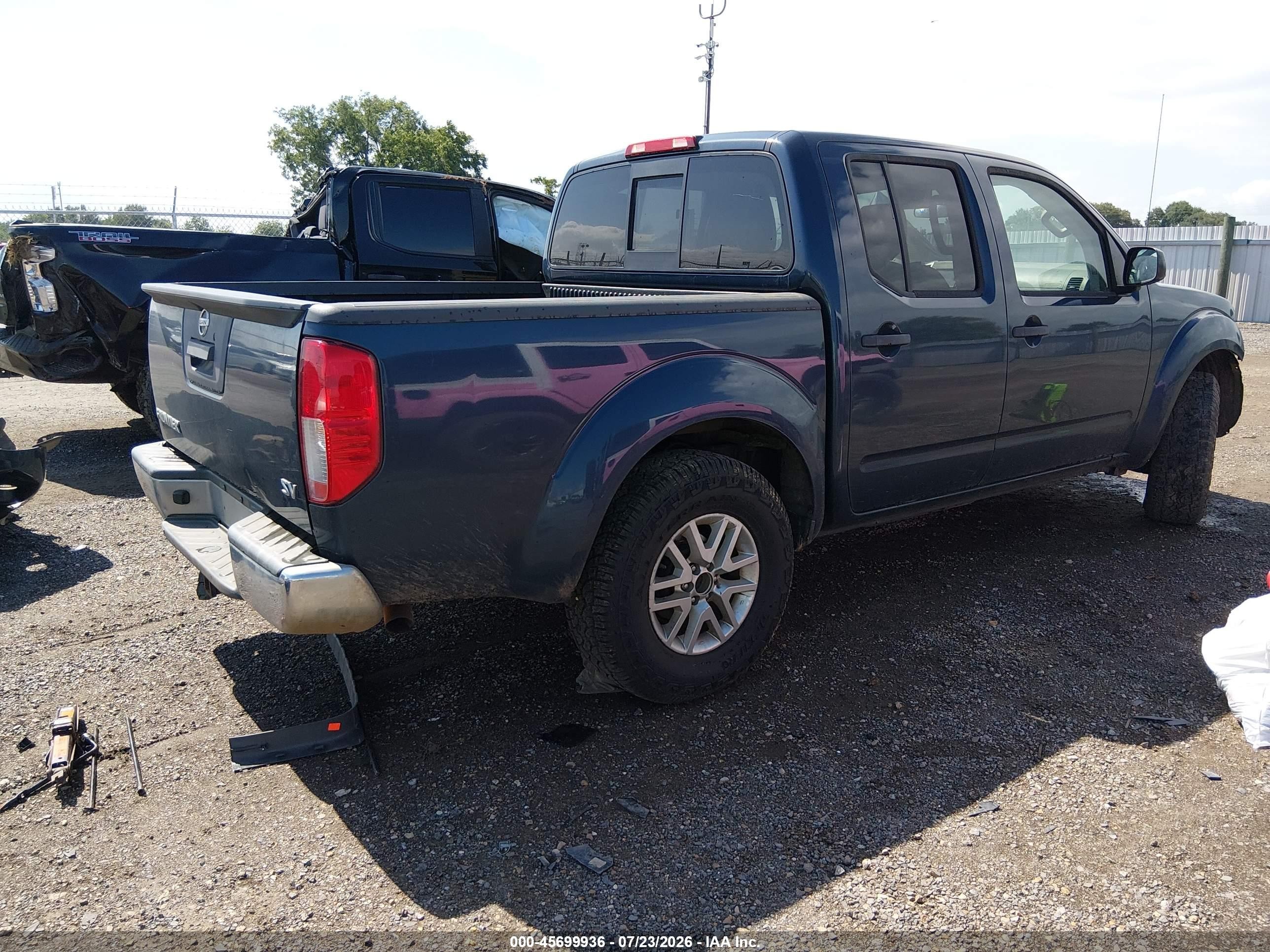 2019 Nissan Frontier Sv Blue vin: 1N6AD0ER8KN707480