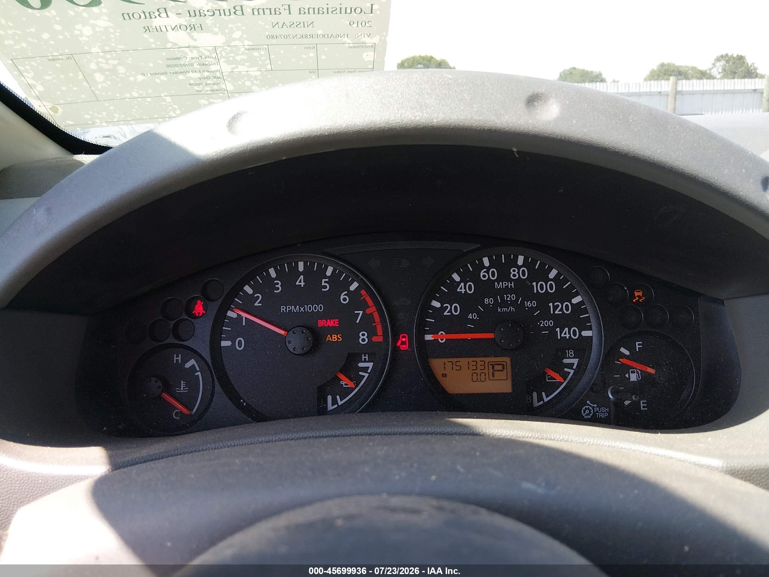 2019 Nissan Frontier Sv Blue vin: 1N6AD0ER8KN707480